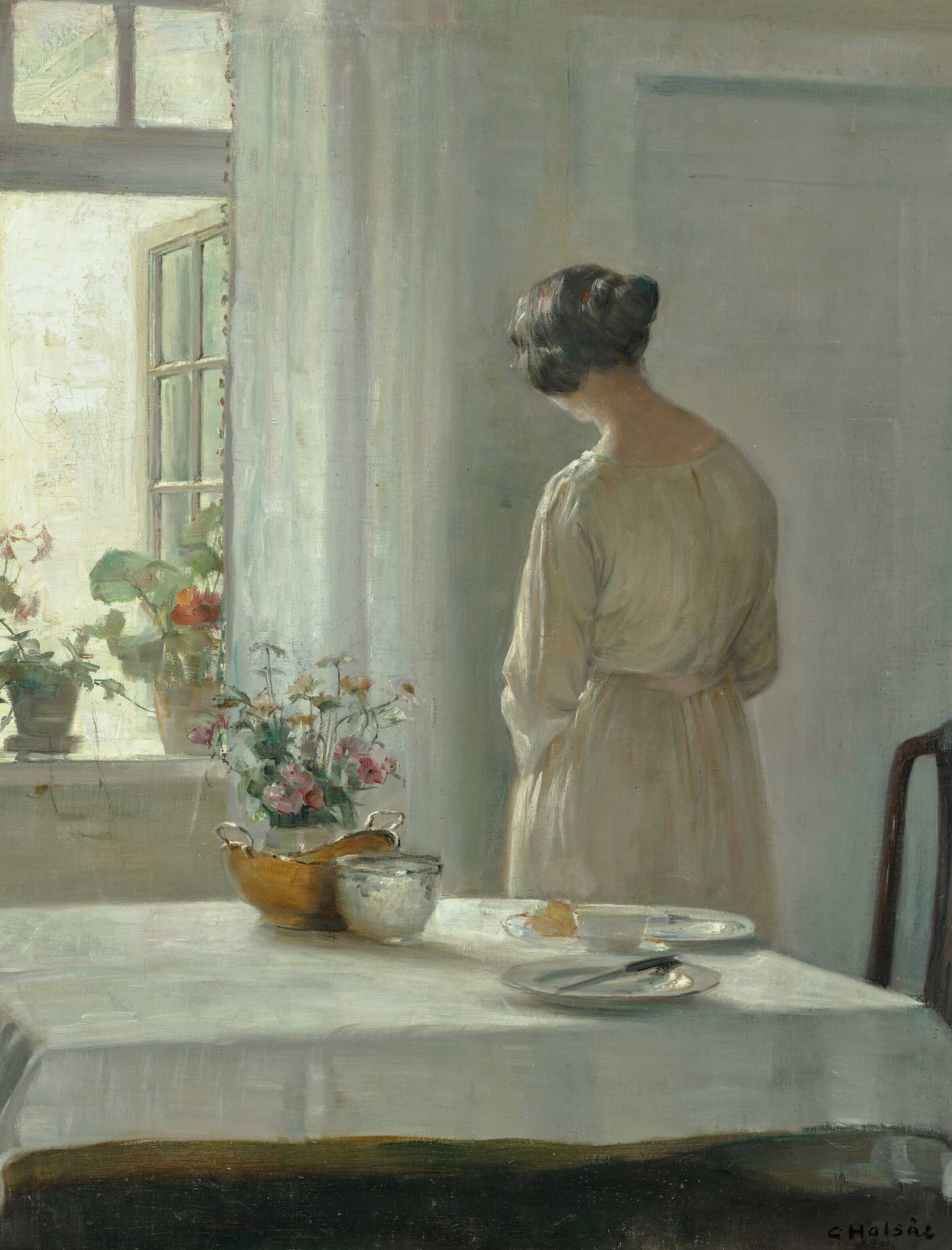 Portrait of a Lady by the Breakfast Table