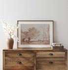 Countryside Landscape Sketch Print