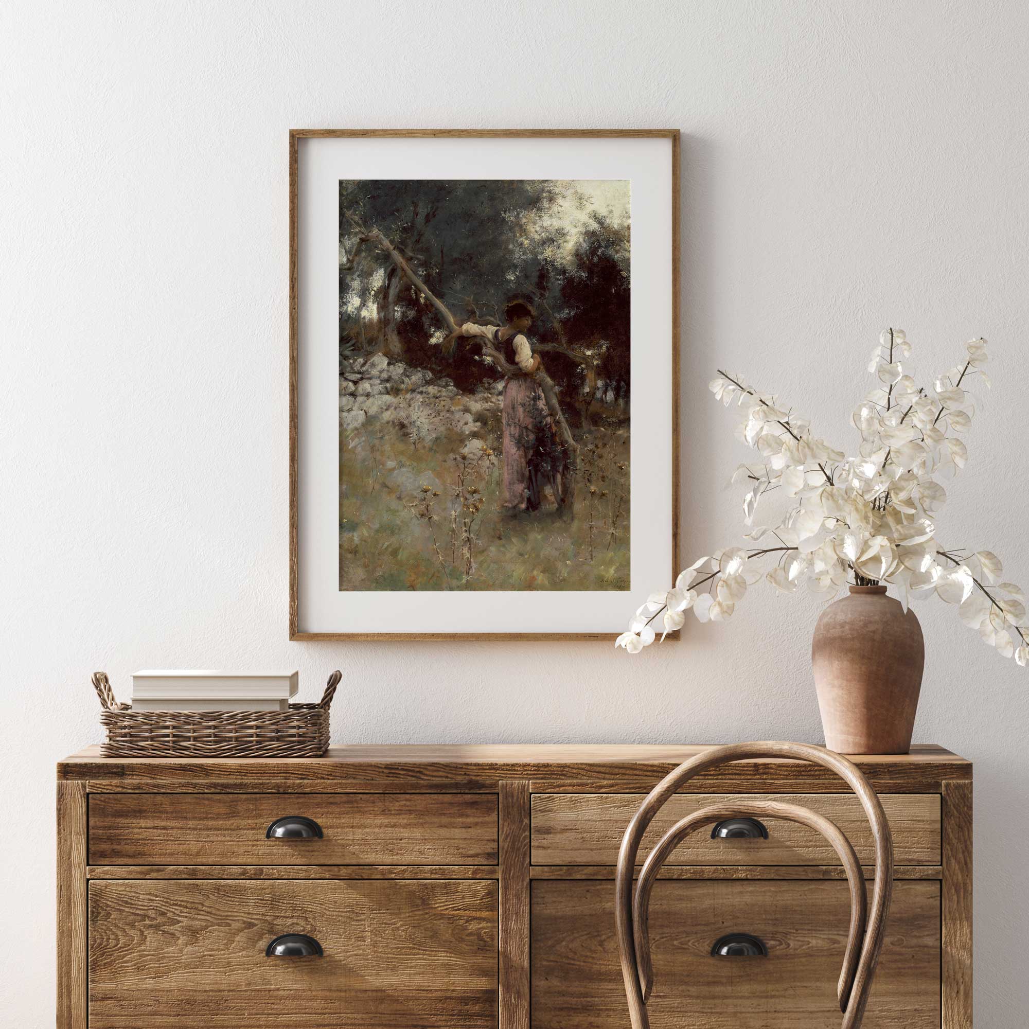 Capriote in the Olive Grove - Vintage Portrait Print