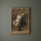 Rose Bouquet in Antique Vase Print