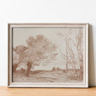 Countryside Landscape Sketch Print
