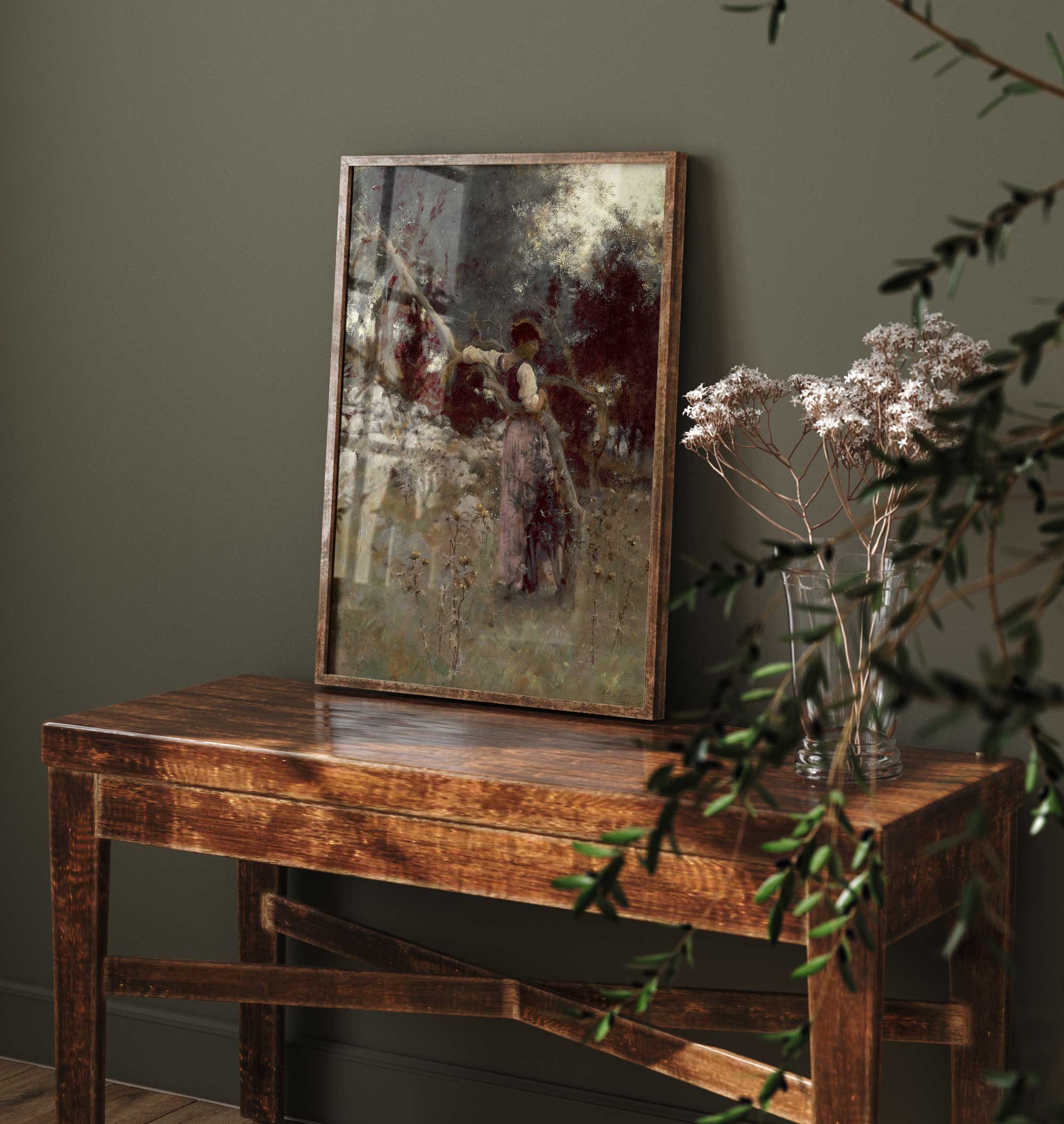 Capriote in the Olive Grove - Vintage Portrait Print