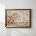Countryside Landscape Sketch Print