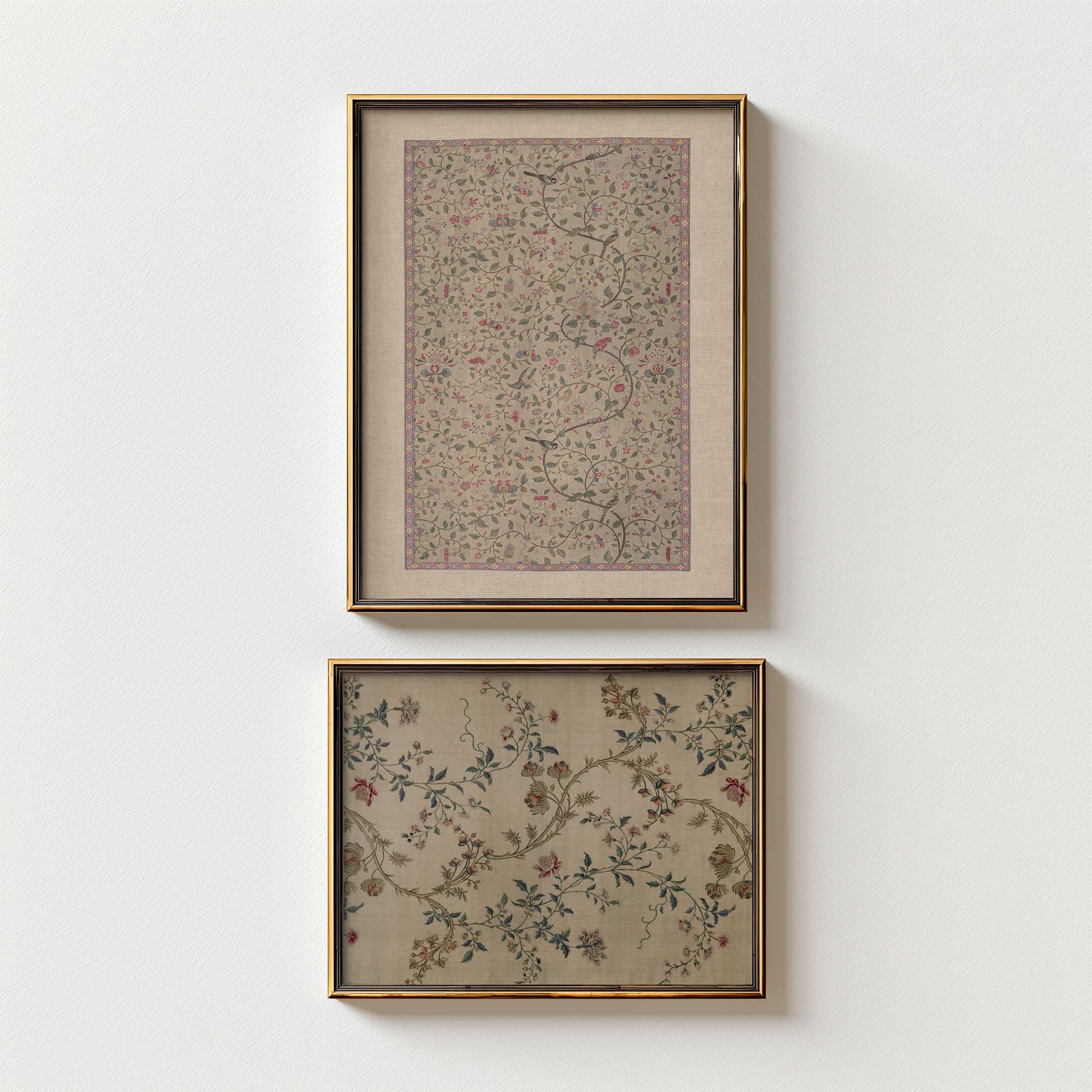 Vintage Chinoiserie Botanical Print in Gallery