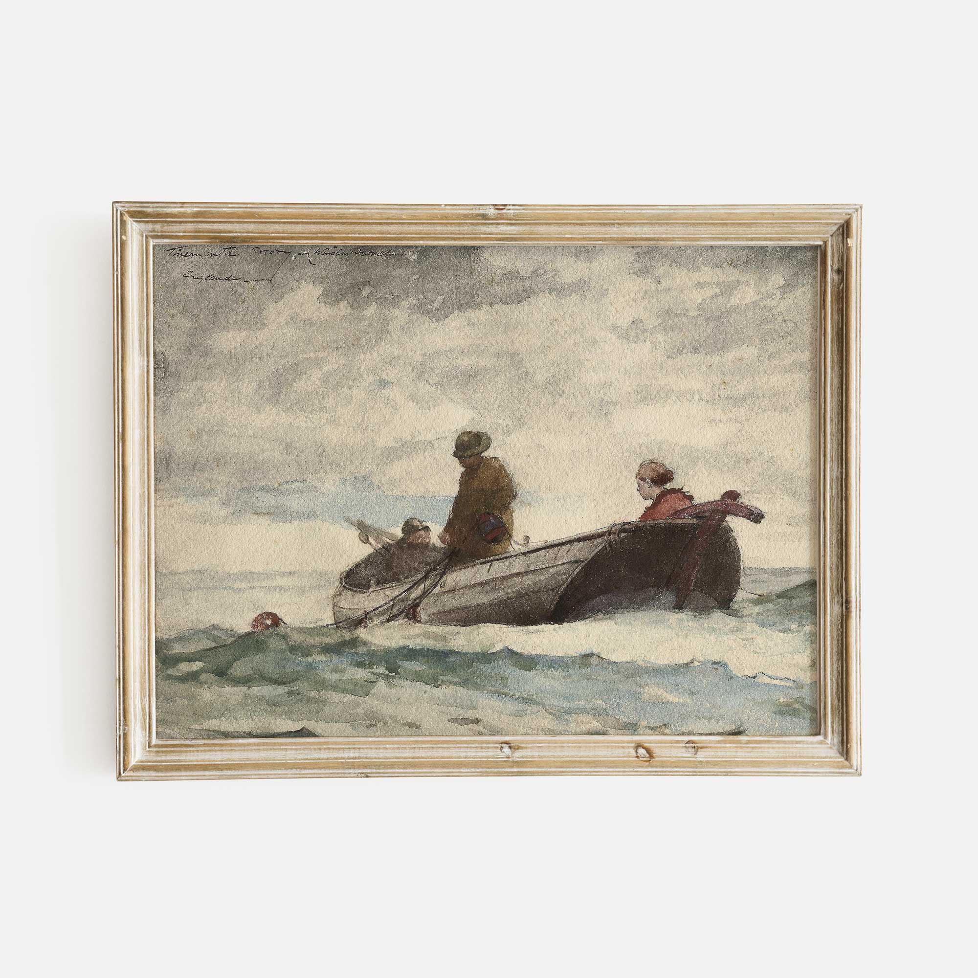 Vintage Nautical Watercolour Print