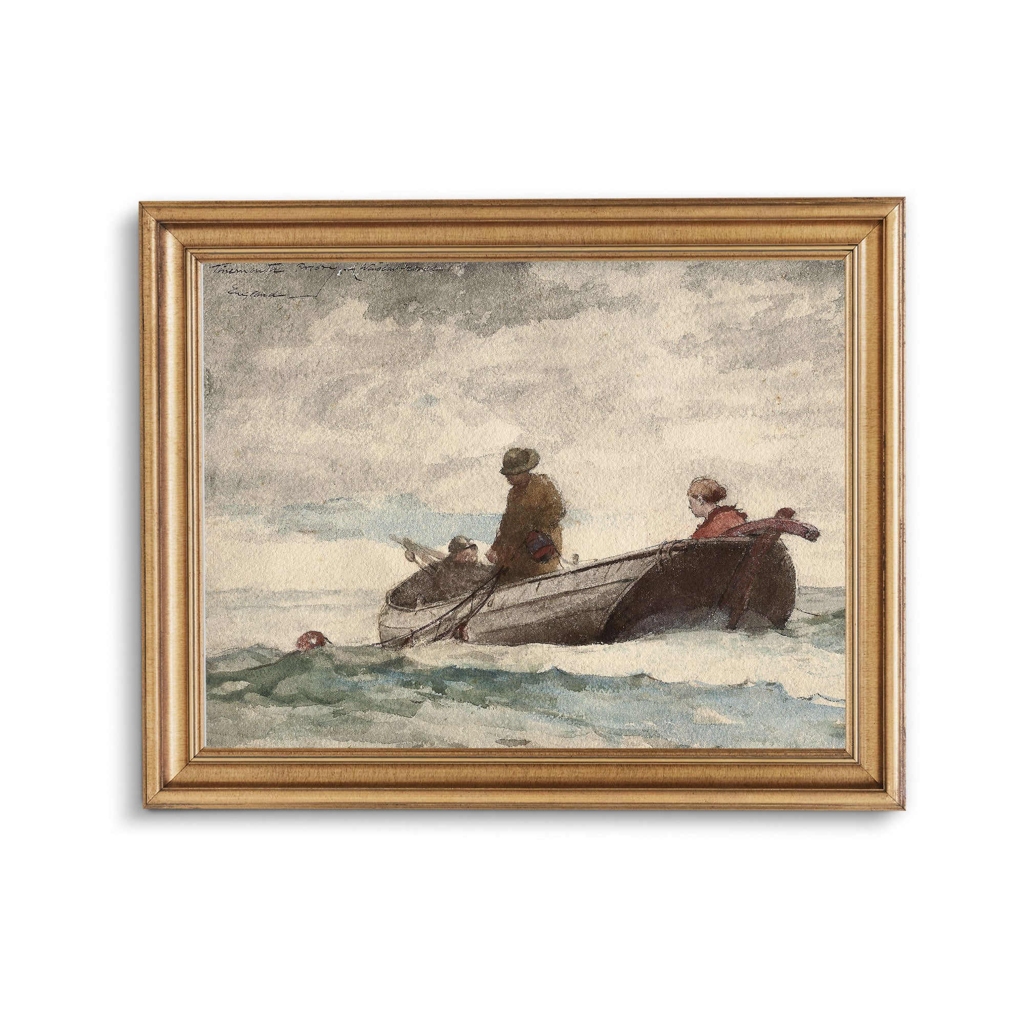 Vintage Nautical Watercolour Print