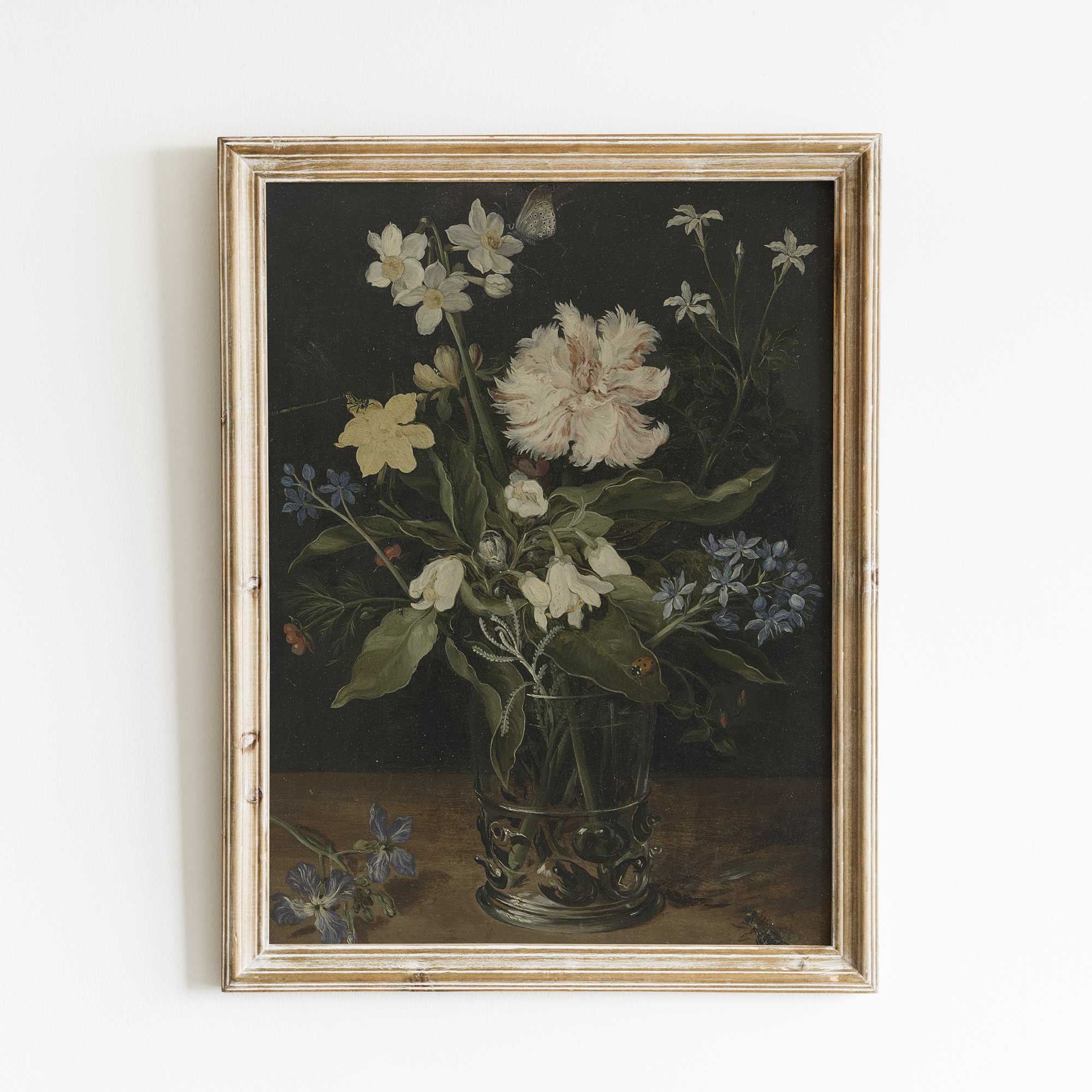 Dark Moody Still Life Flower Print