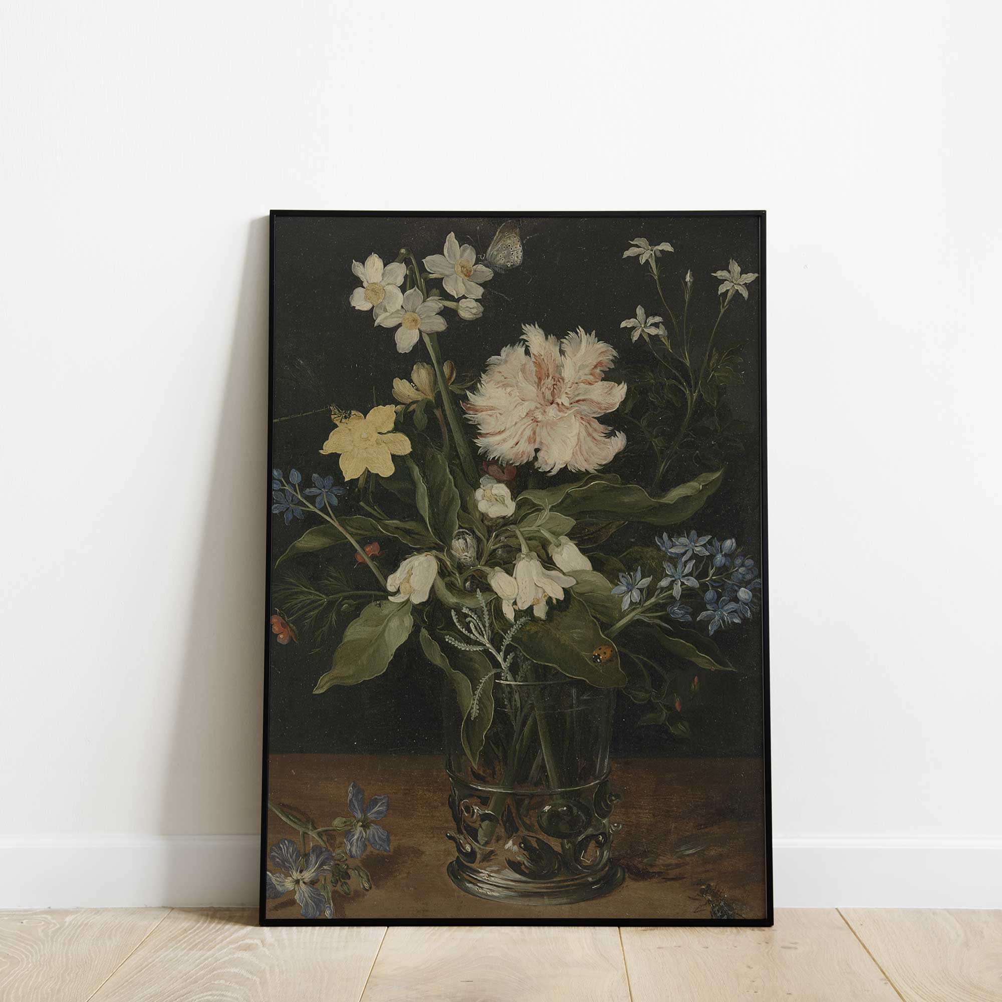 Dark Moody Still Life Flower Print