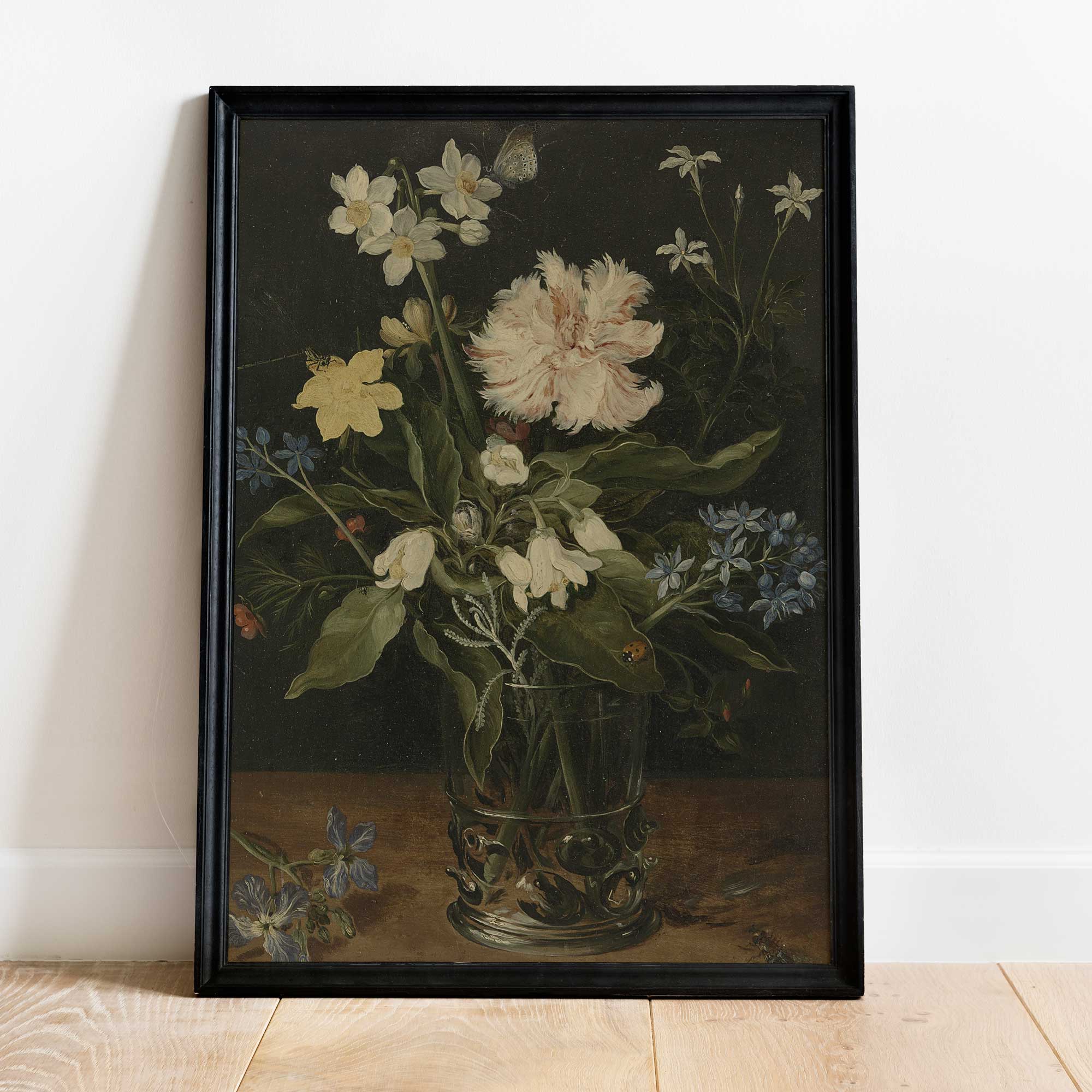 Dark Moody Still Life Flower Print