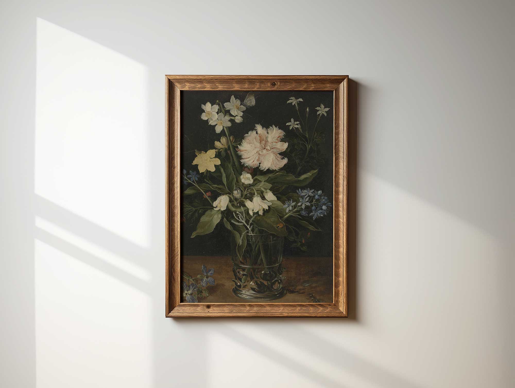 Dark Moody Still Life Flower Print