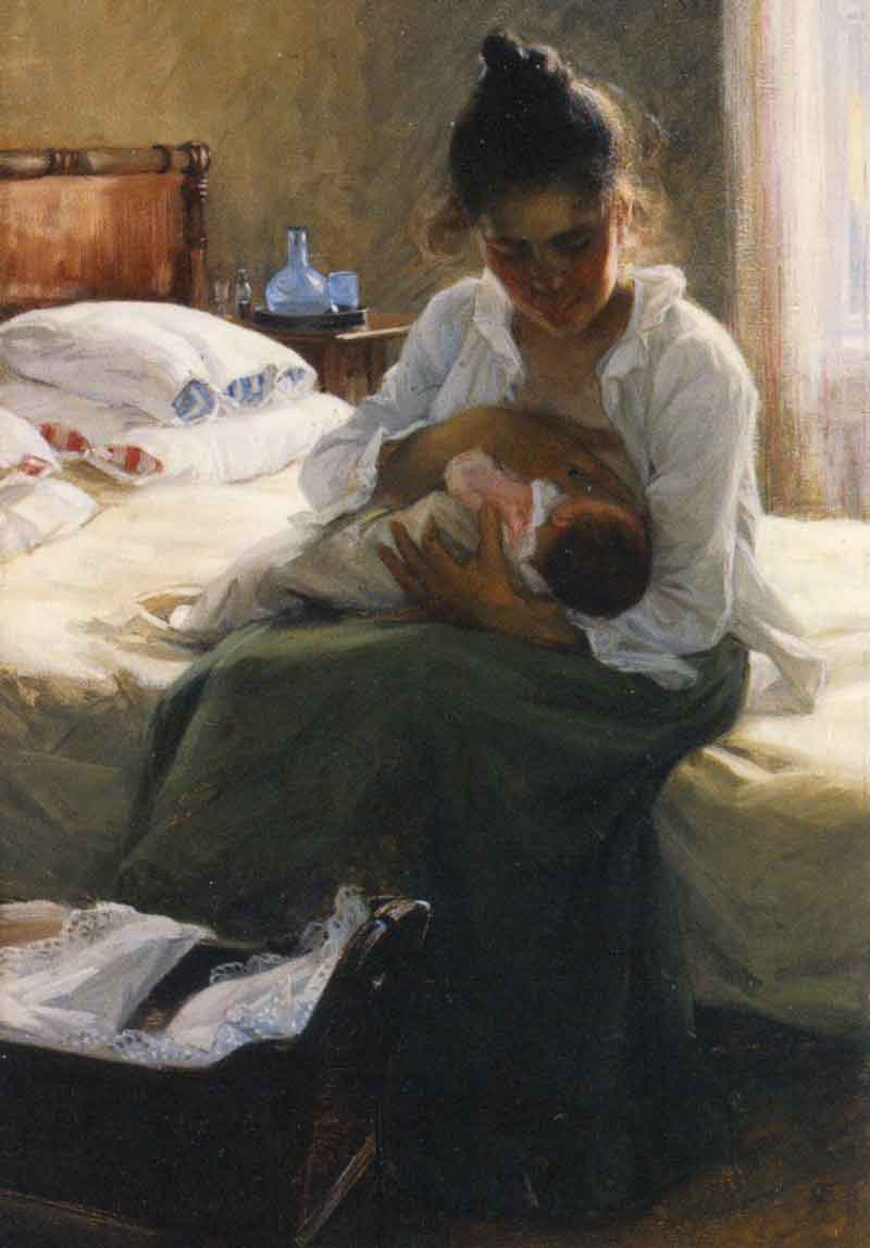 Vintage Portrait of Mother and Child | Fine Art Print