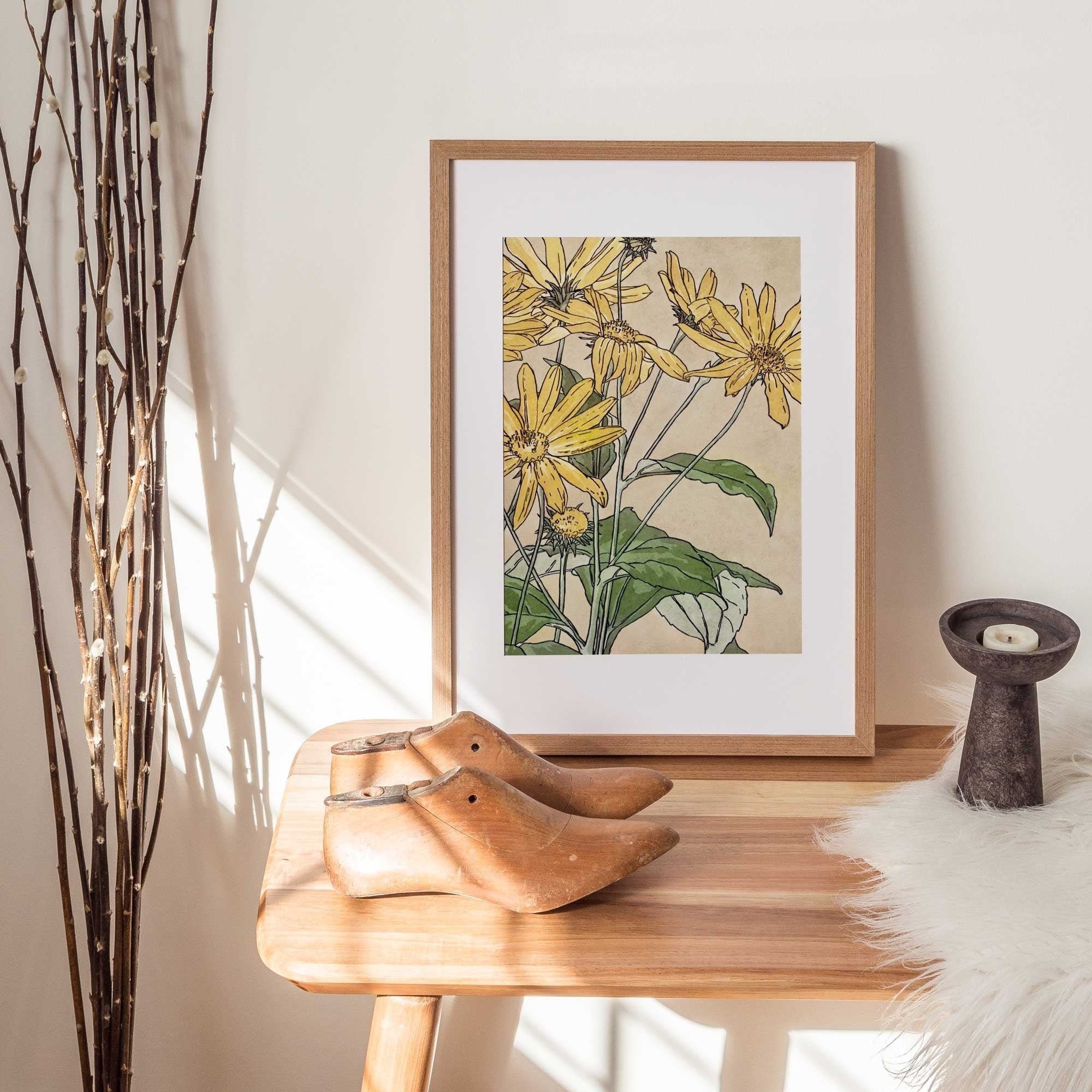 Botanica Vintage sunflower - Hartsholme Prints