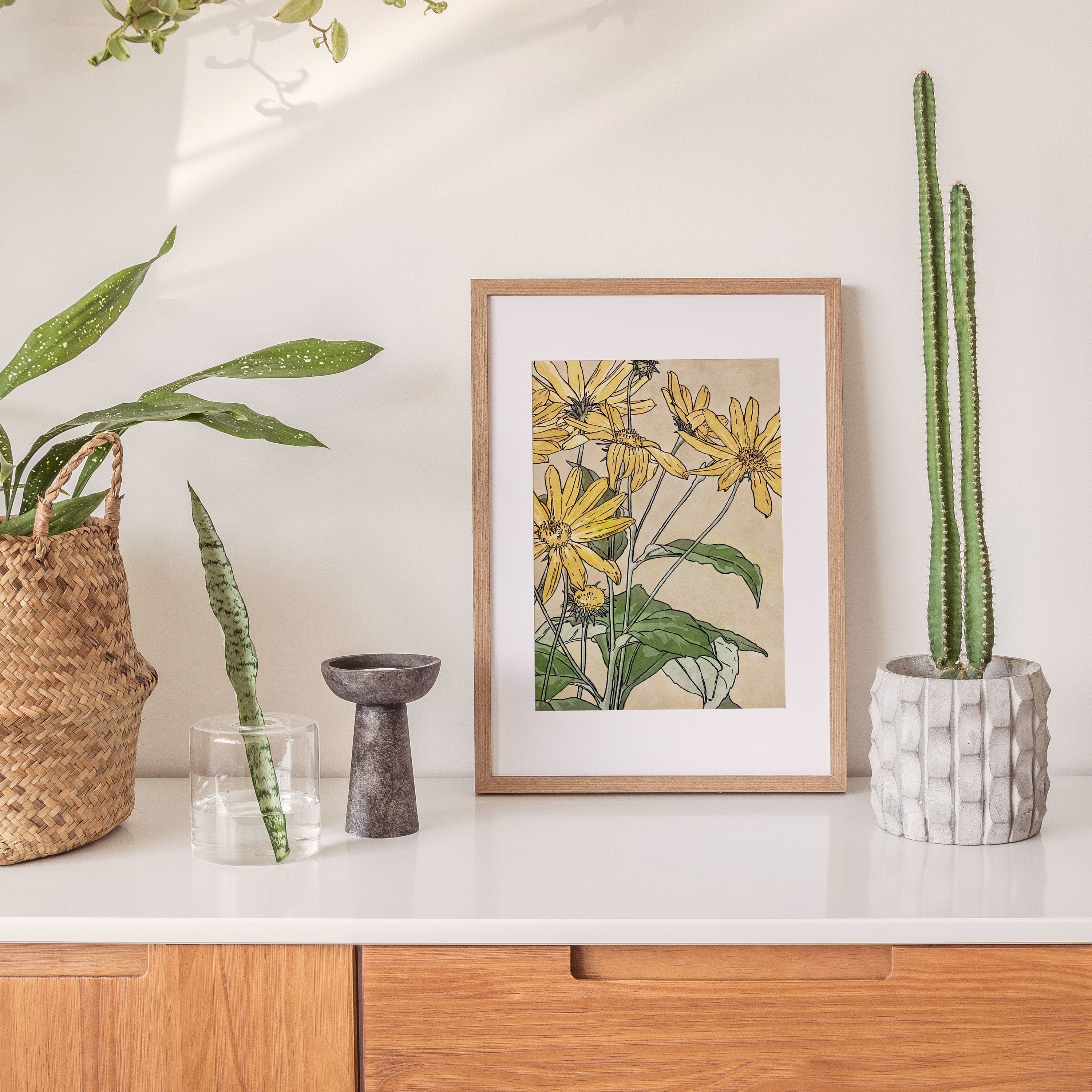 Botanica Vintage sunflower - Hartsholme Prints