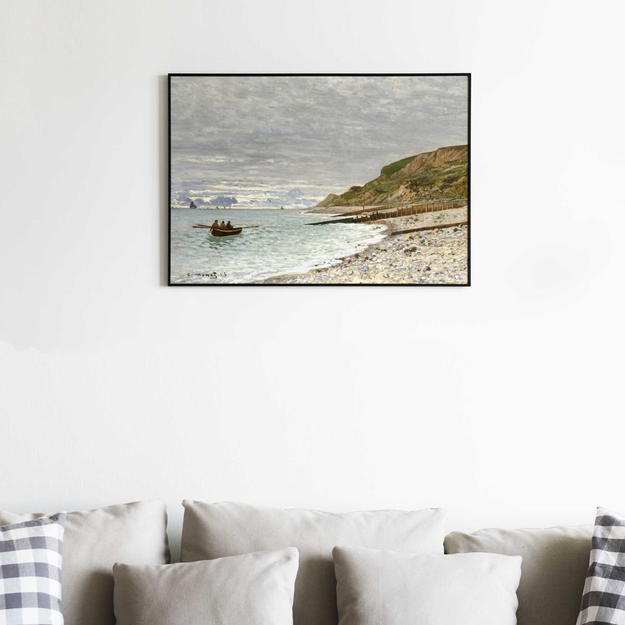 Claude Monet - The Pointe of Heve | High resolution Premium Print of Vintage Sea Painting - Hartsholme Prints