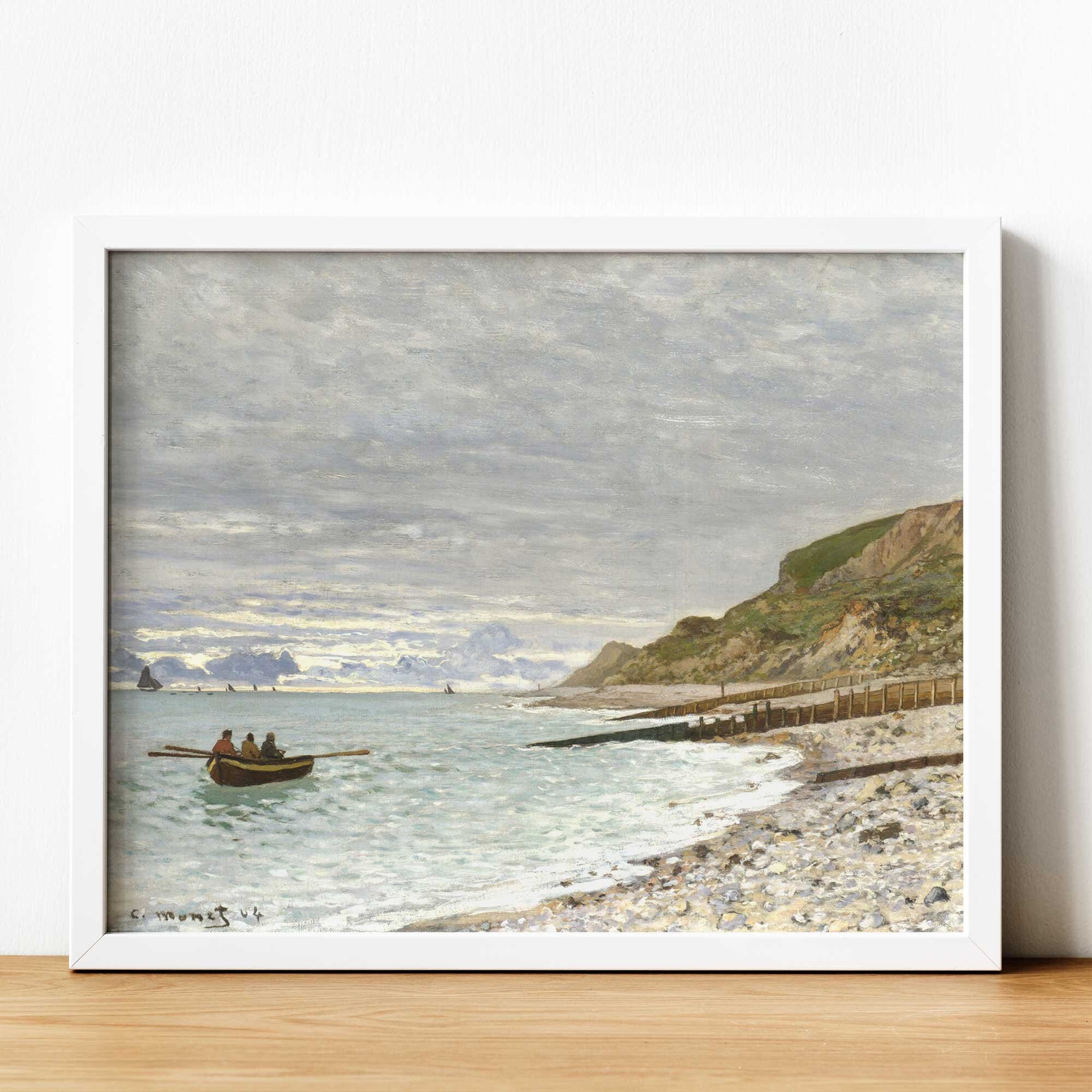 Claude Monet - The Pointe of Heve | High resolution Premium Print of Vintage Sea Painting - Hartsholme Prints