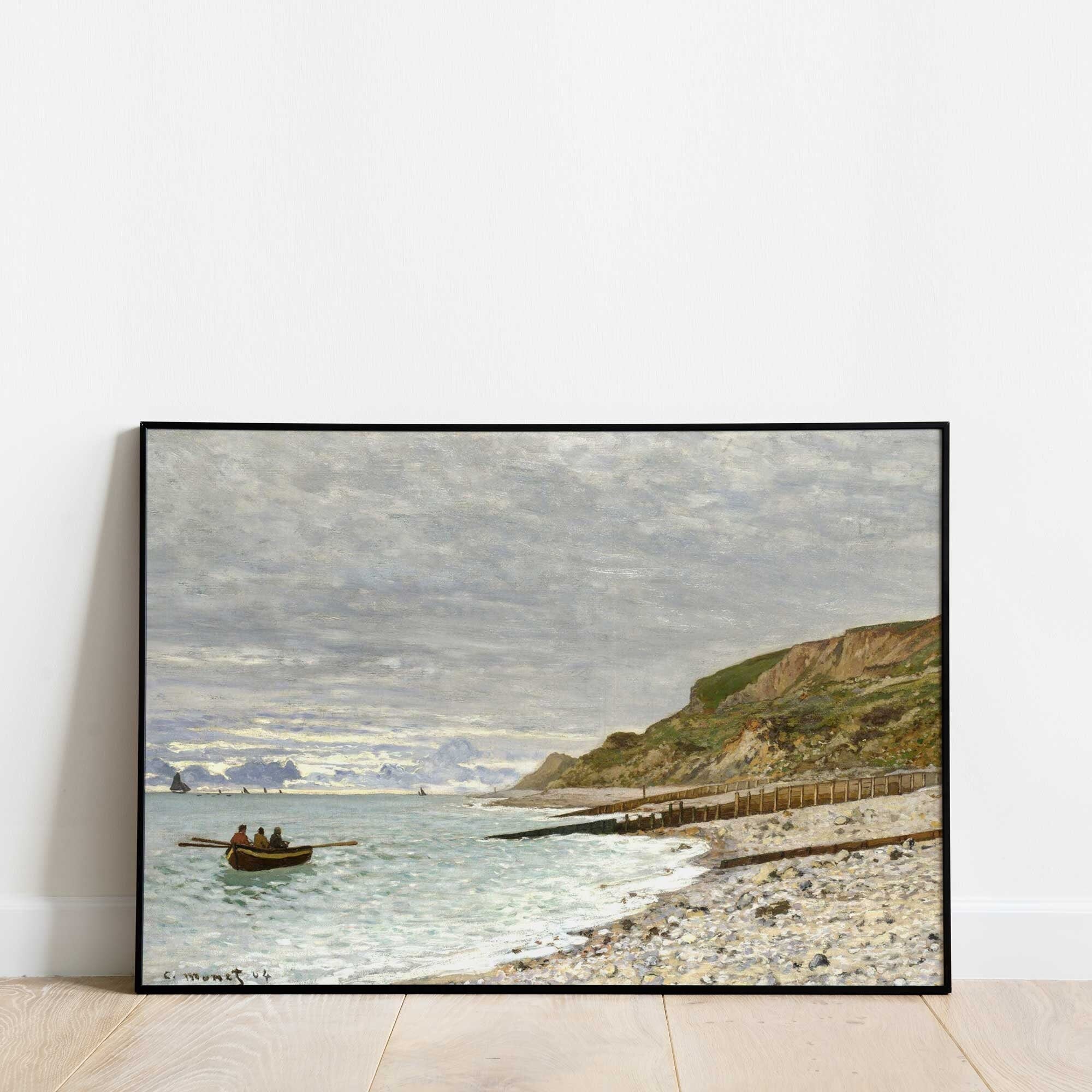 Claude Monet - The Pointe of Heve | High resolution Premium Print of Vintage Sea Painting - Hartsholme Prints