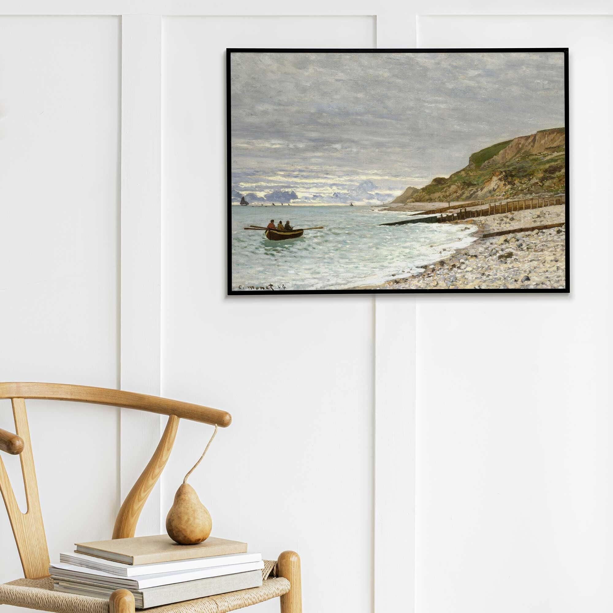 Claude Monet - The Pointe of Heve | High resolution Premium Print of Vintage Sea Painting - Hartsholme Prints