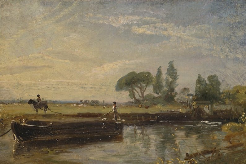 English River Landscape Vintage Art Print - Hartsholme Prints