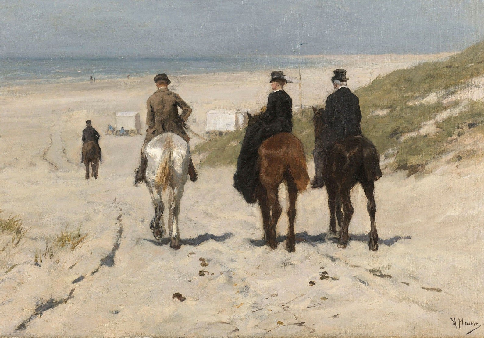 Equestrian Beach Scene Print - Hartsholme Prints