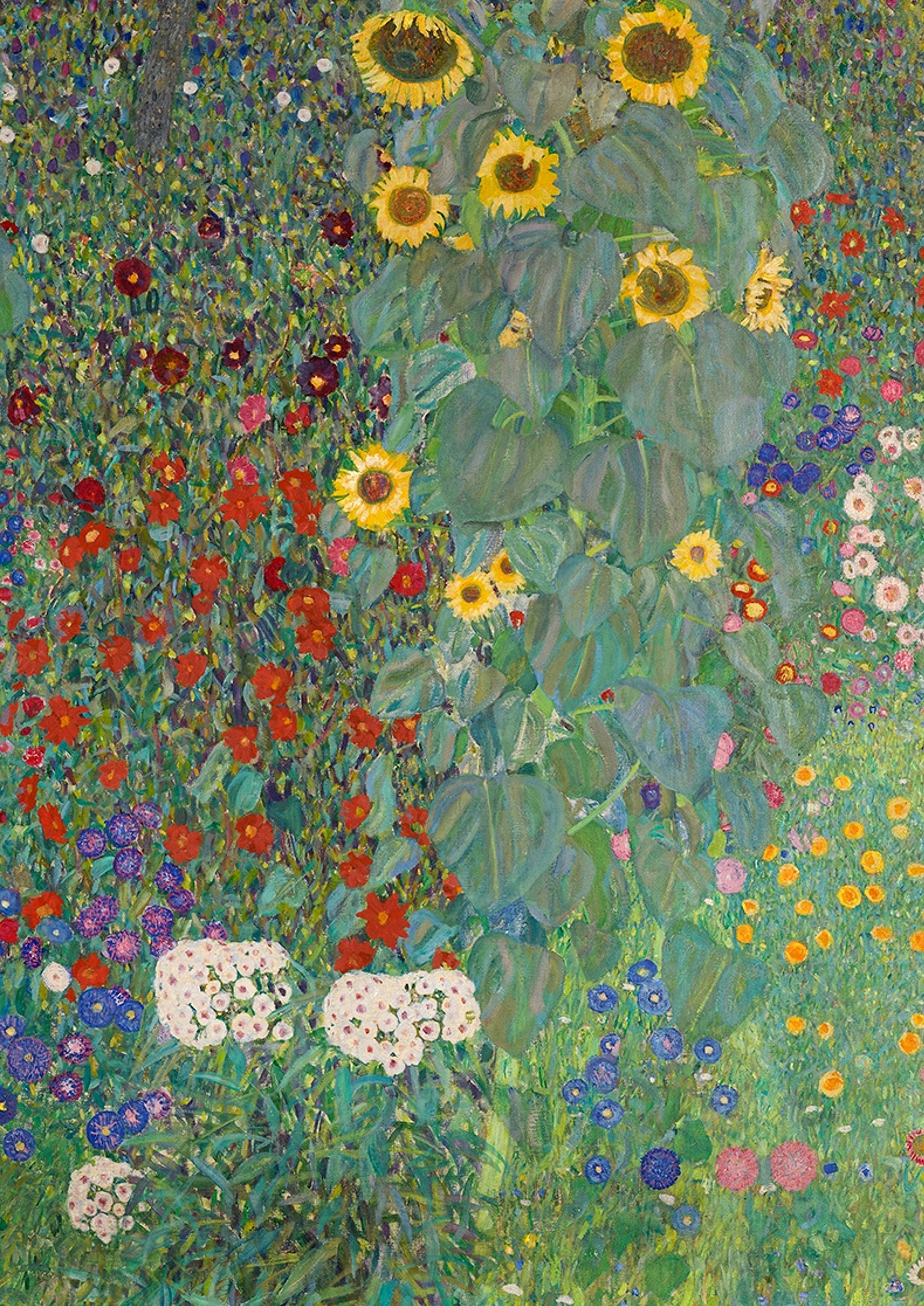 Gustav Klimt's Farm Garden with Sunflowers - Hartsholme Prints