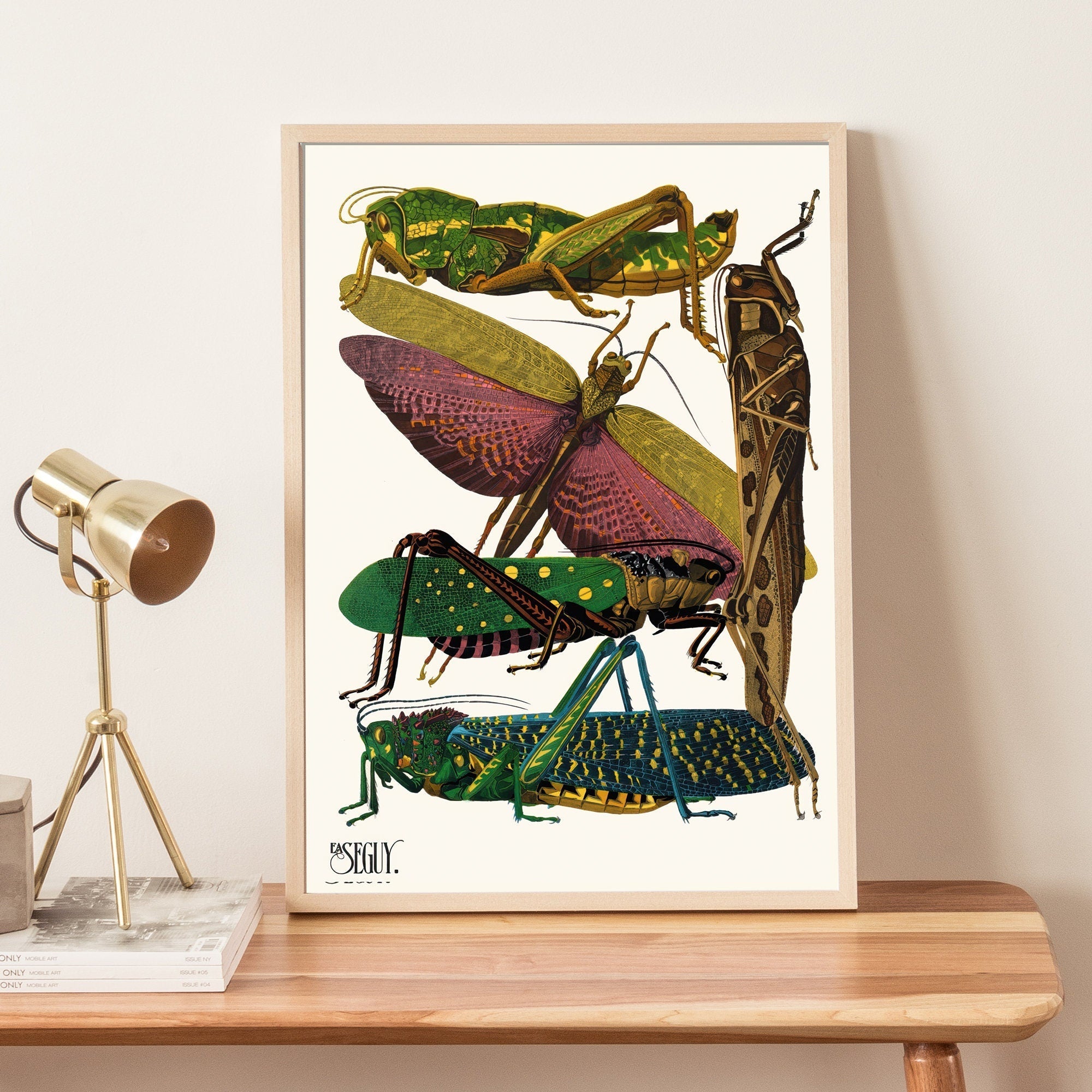 Insects Butterfly Grasshopper - Hartsholme Prints
