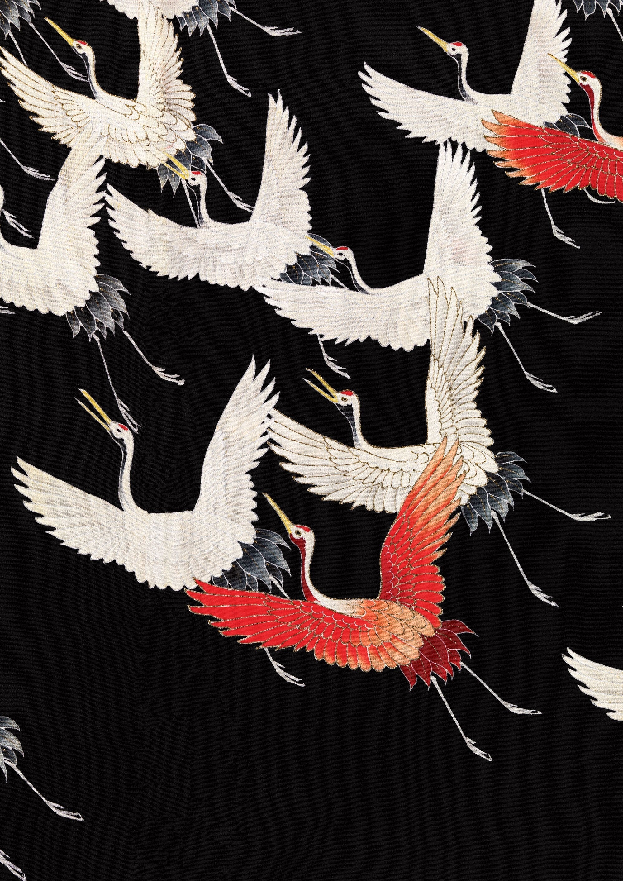 Japanese Flying Cranes - Hartsholme Prints