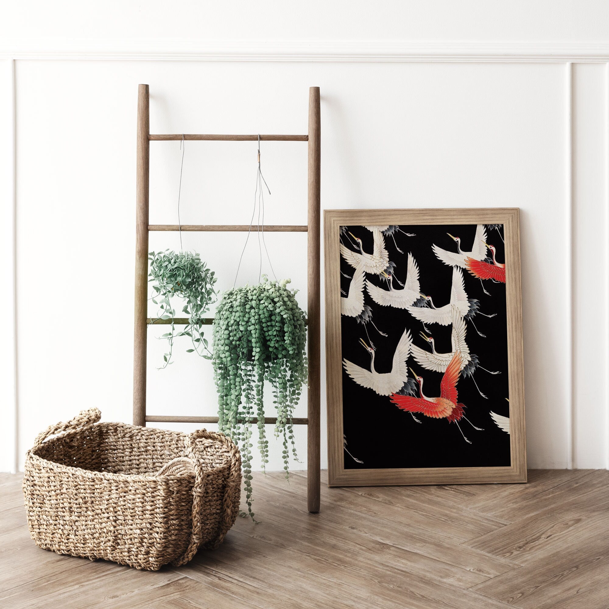 Japanese Flying Cranes - Hartsholme Prints