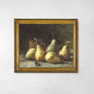 Moody Pear Still Life, Vintage Farmhouse Kitchen Art - Hartsholme Prints