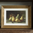 Moody Pear Still Life, Vintage Farmhouse Kitchen Art - Hartsholme Prints