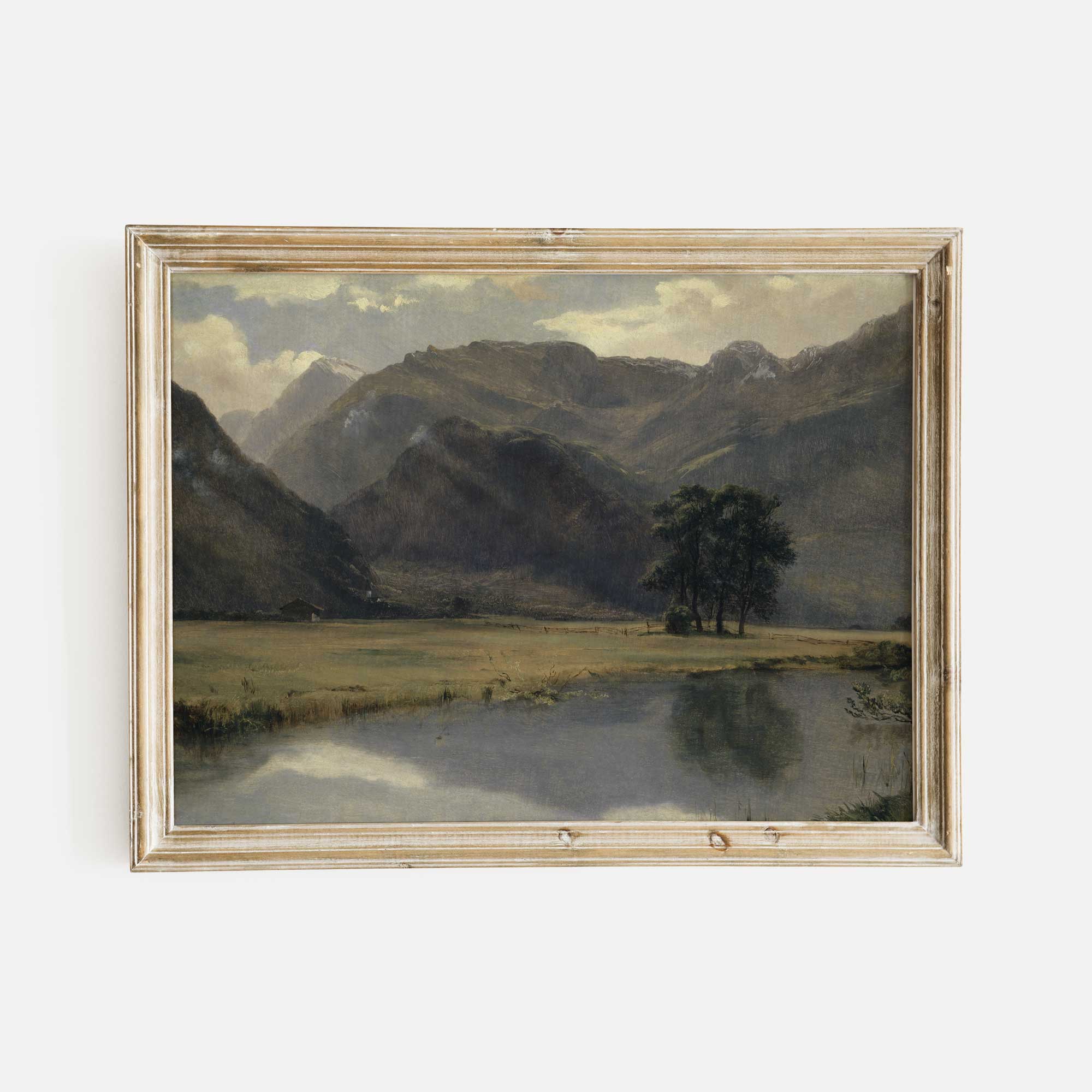 Moody River Landscape Print - Hartsholme Prints