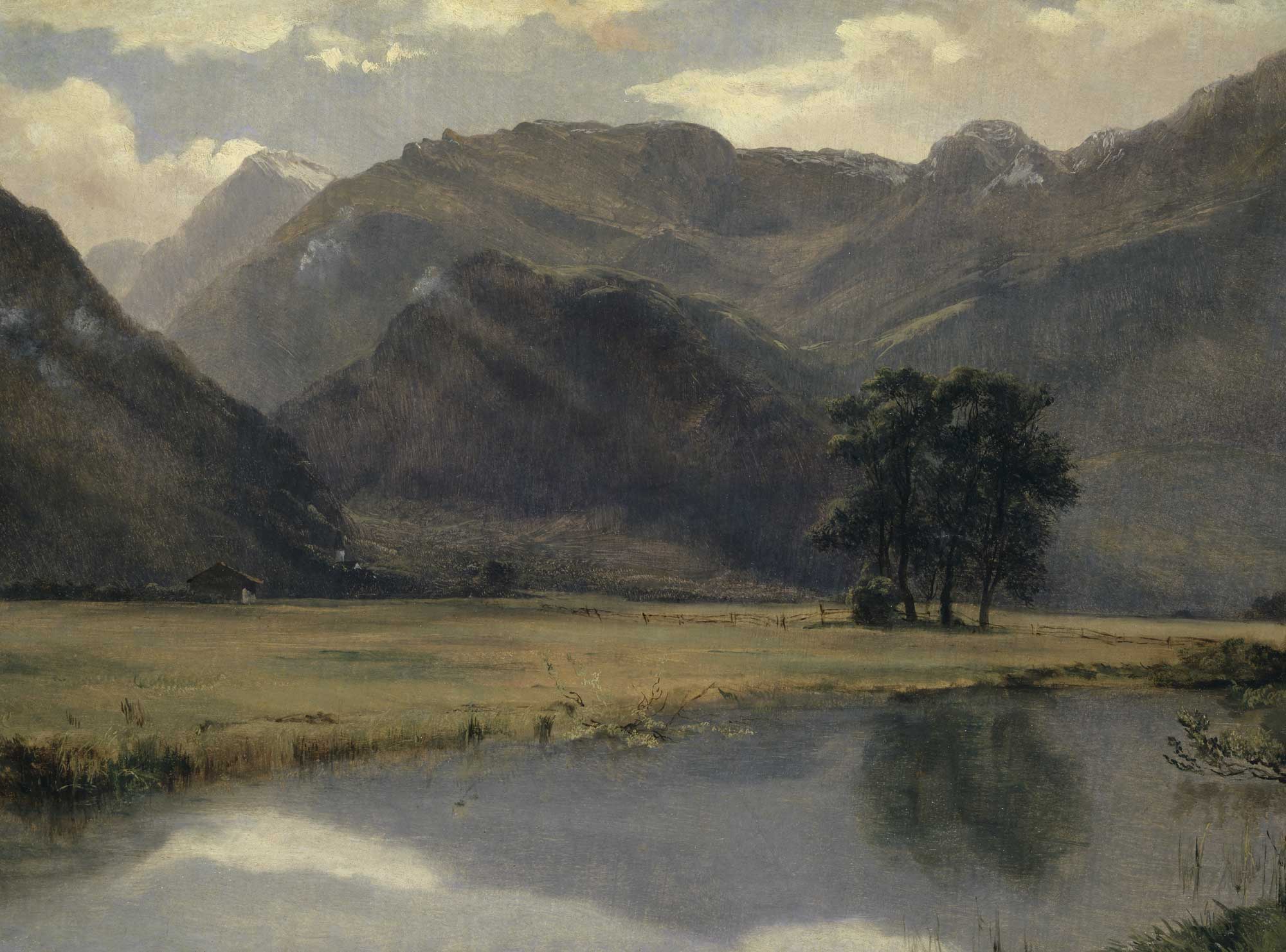 Moody River Landscape Print - Hartsholme Prints