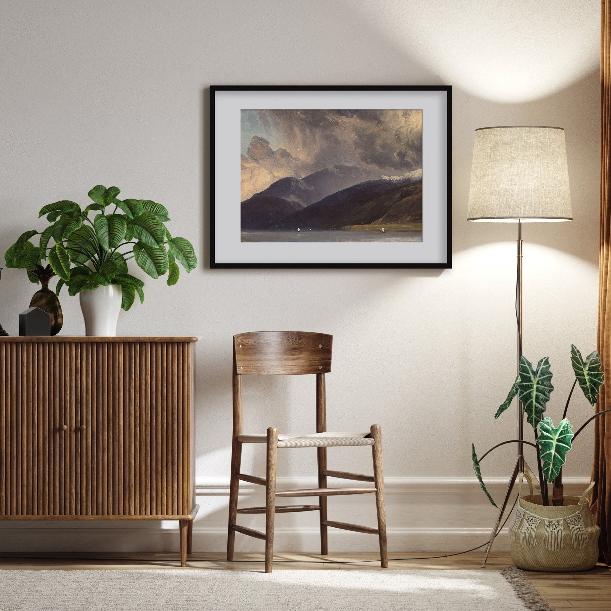 Mountain Scene Landscape Art Print - Hartsholme Prints
