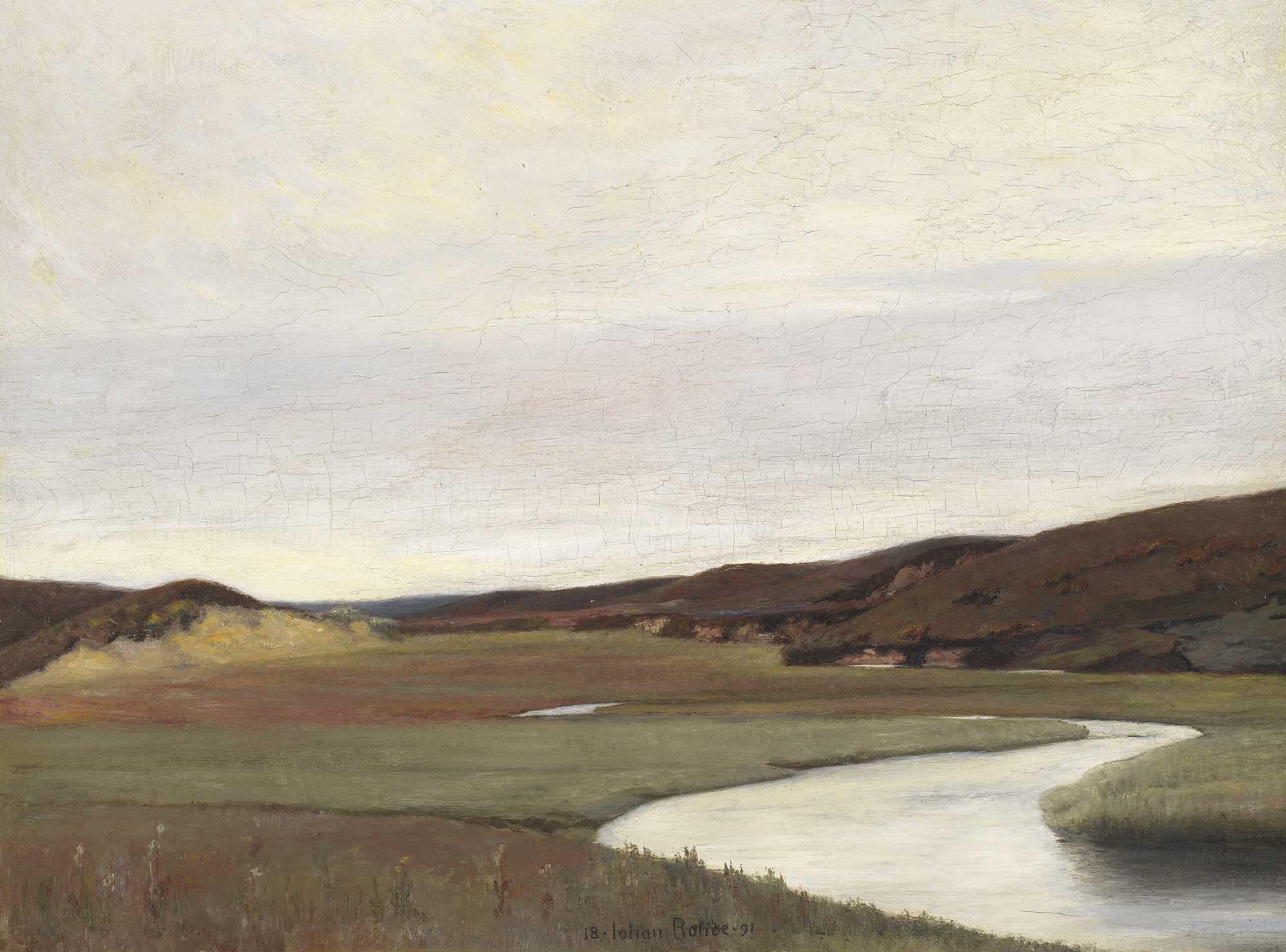 River Landscape Art Print - Hartsholme Prints