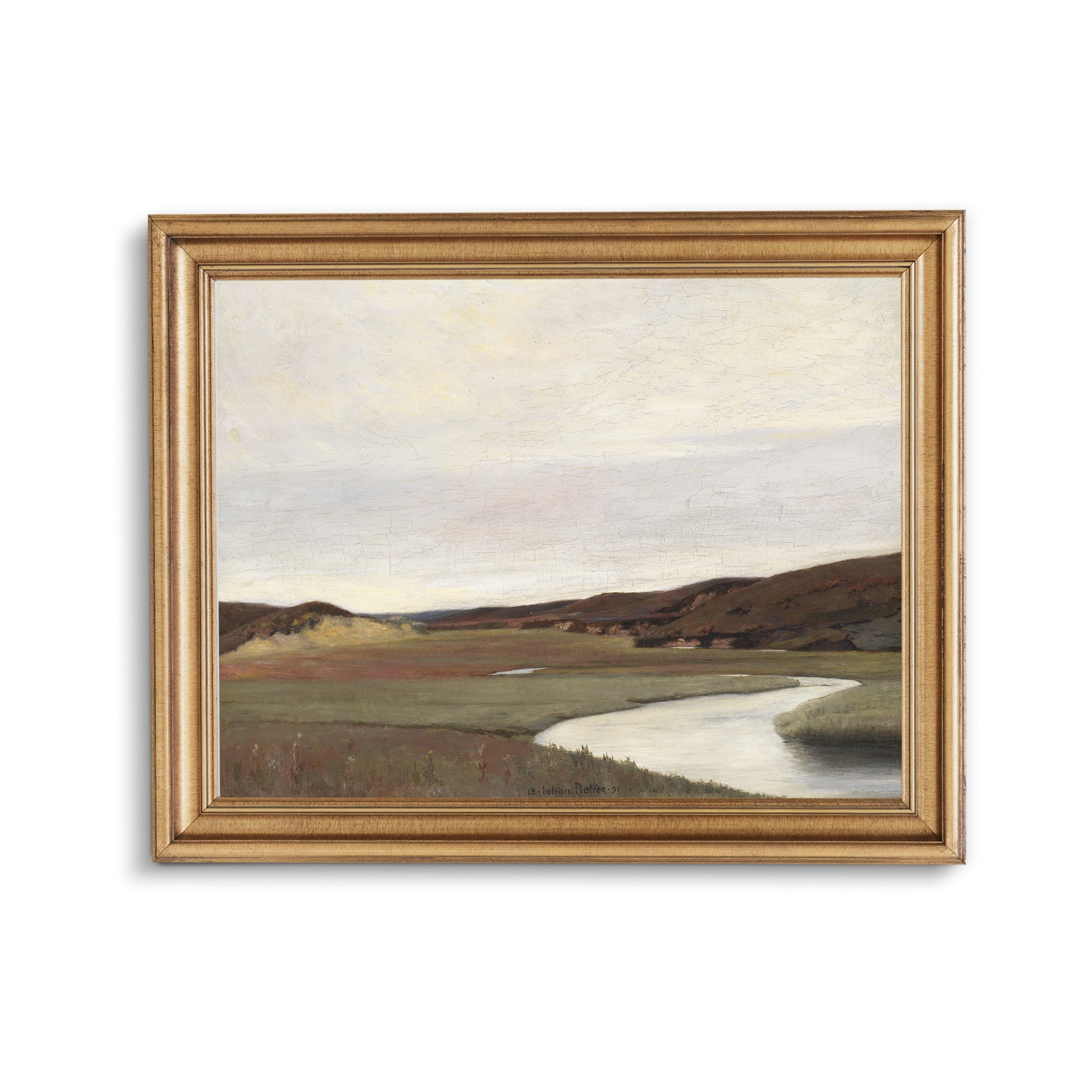 River Landscape Art Print - Hartsholme Prints