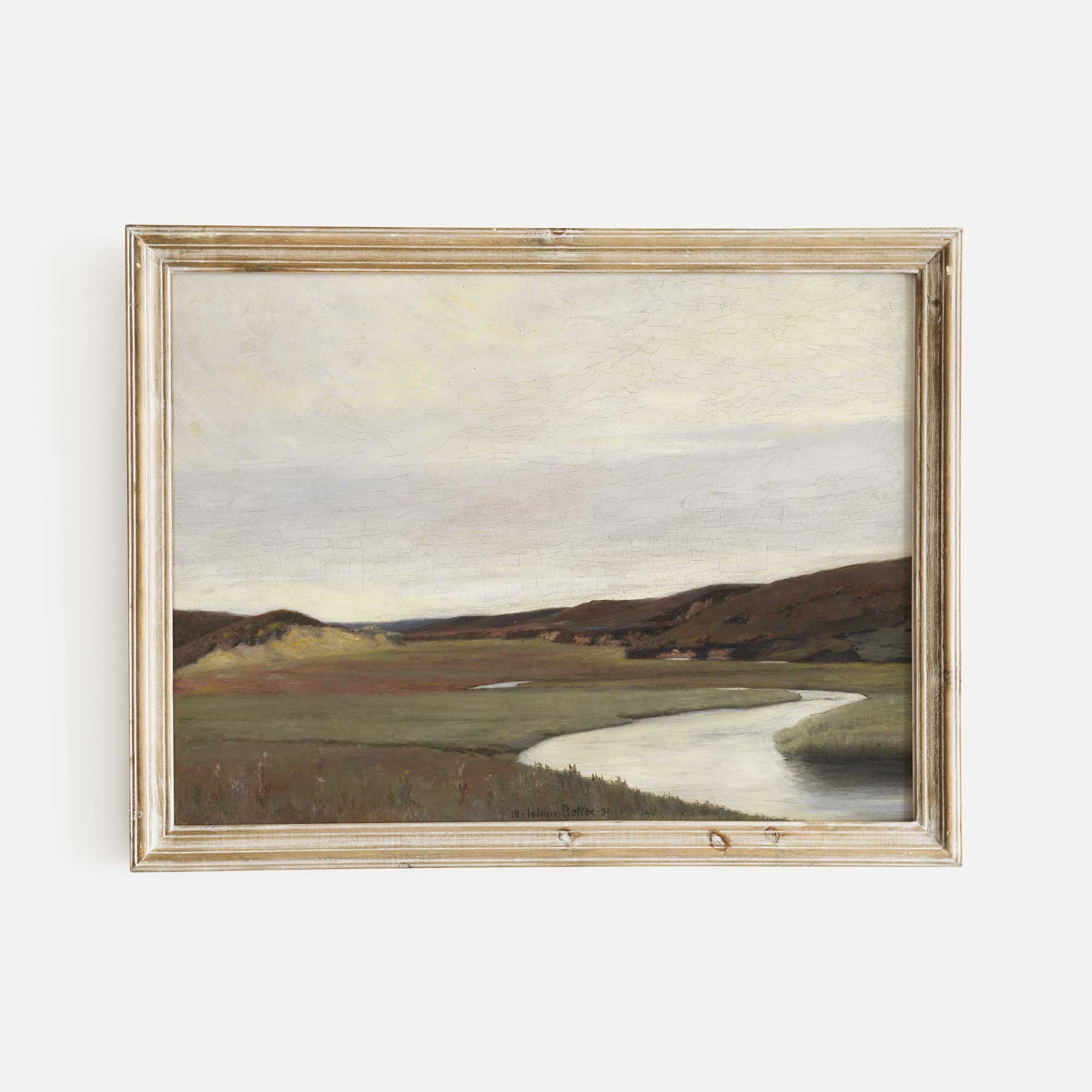 River Landscape Art Print - Hartsholme Prints