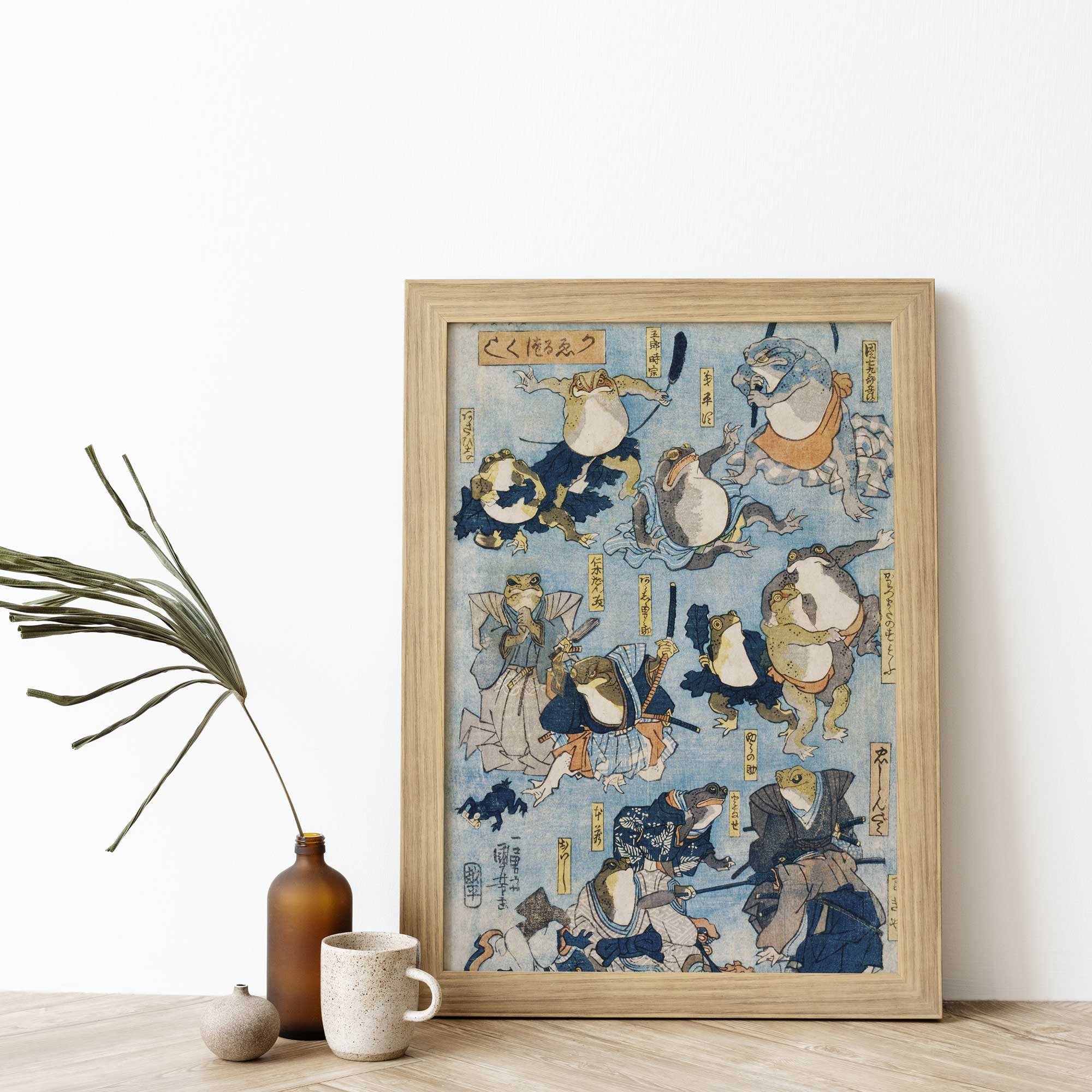 Samurai Frogs - Hartsholme Prints