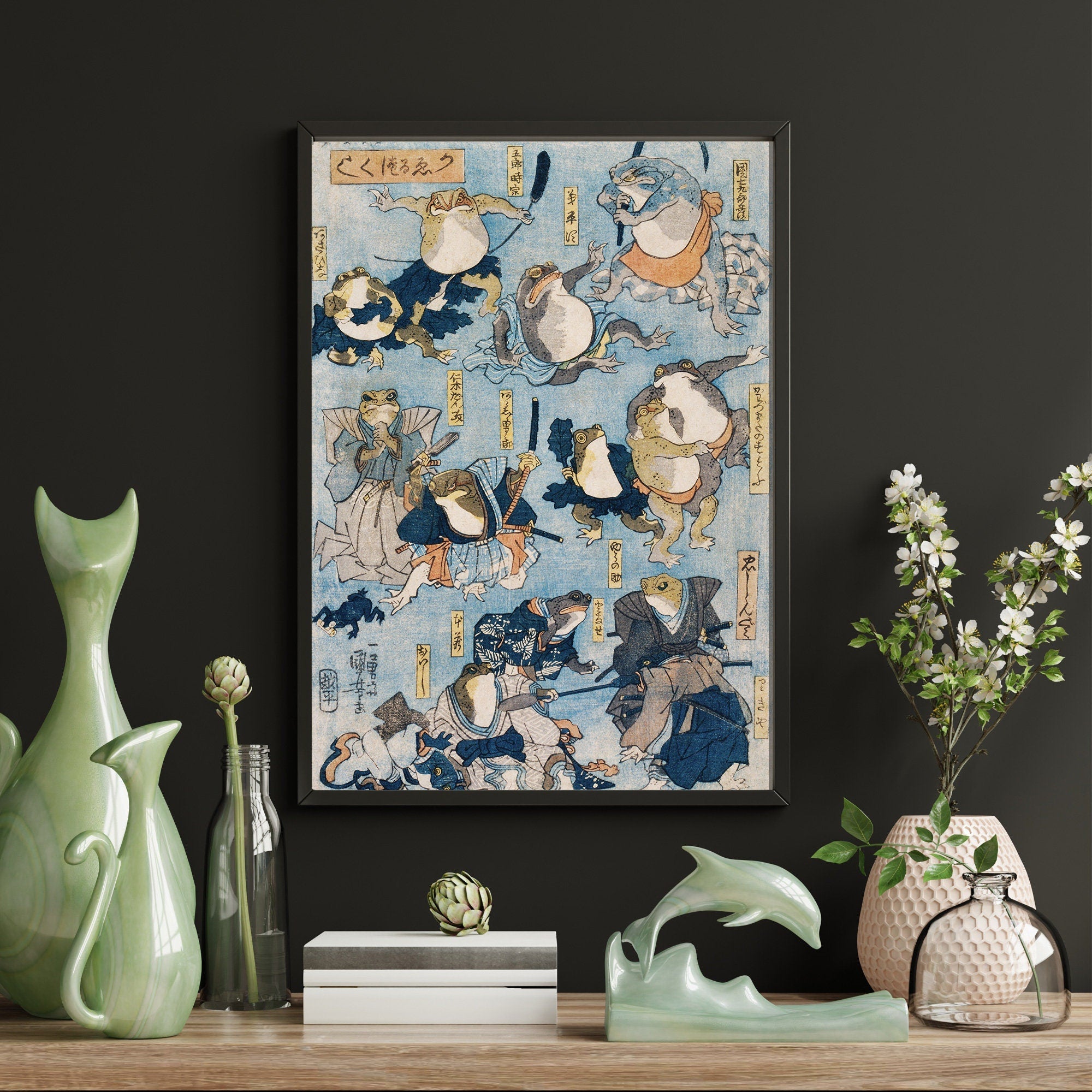 Samurai Frogs - Hartsholme Prints