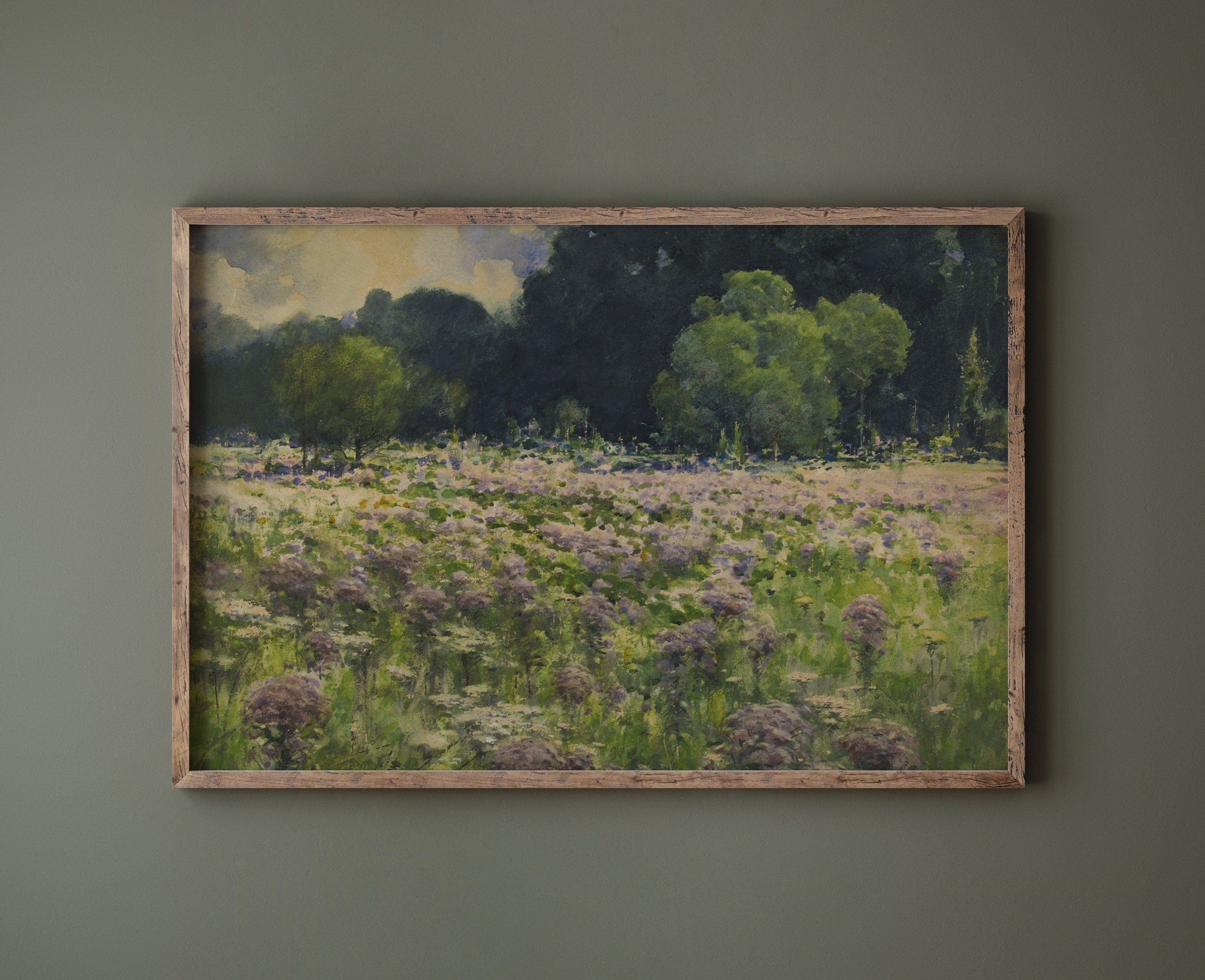Summer Field Landscape Art, Meadow Flowers - Hartsholme Prints