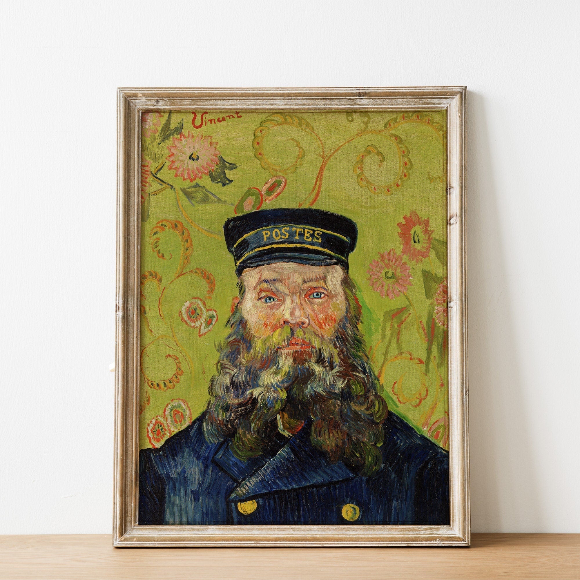 The Postman by Vincent Vang Gogh Vintage Portrait Print - Hartsholme Prints