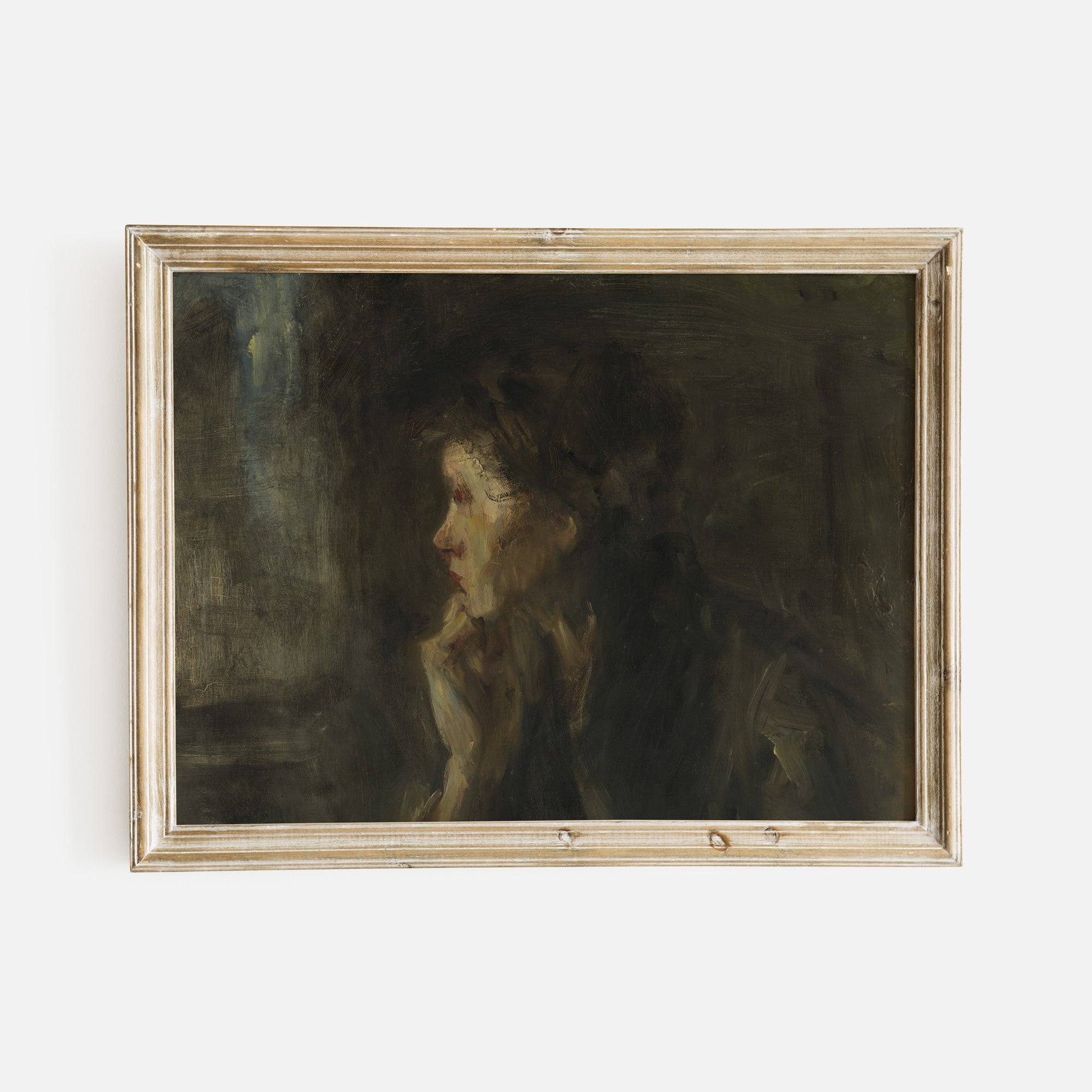 The thinker - Vintage European Portrait in Warm Tones - Hartsholme Prints
