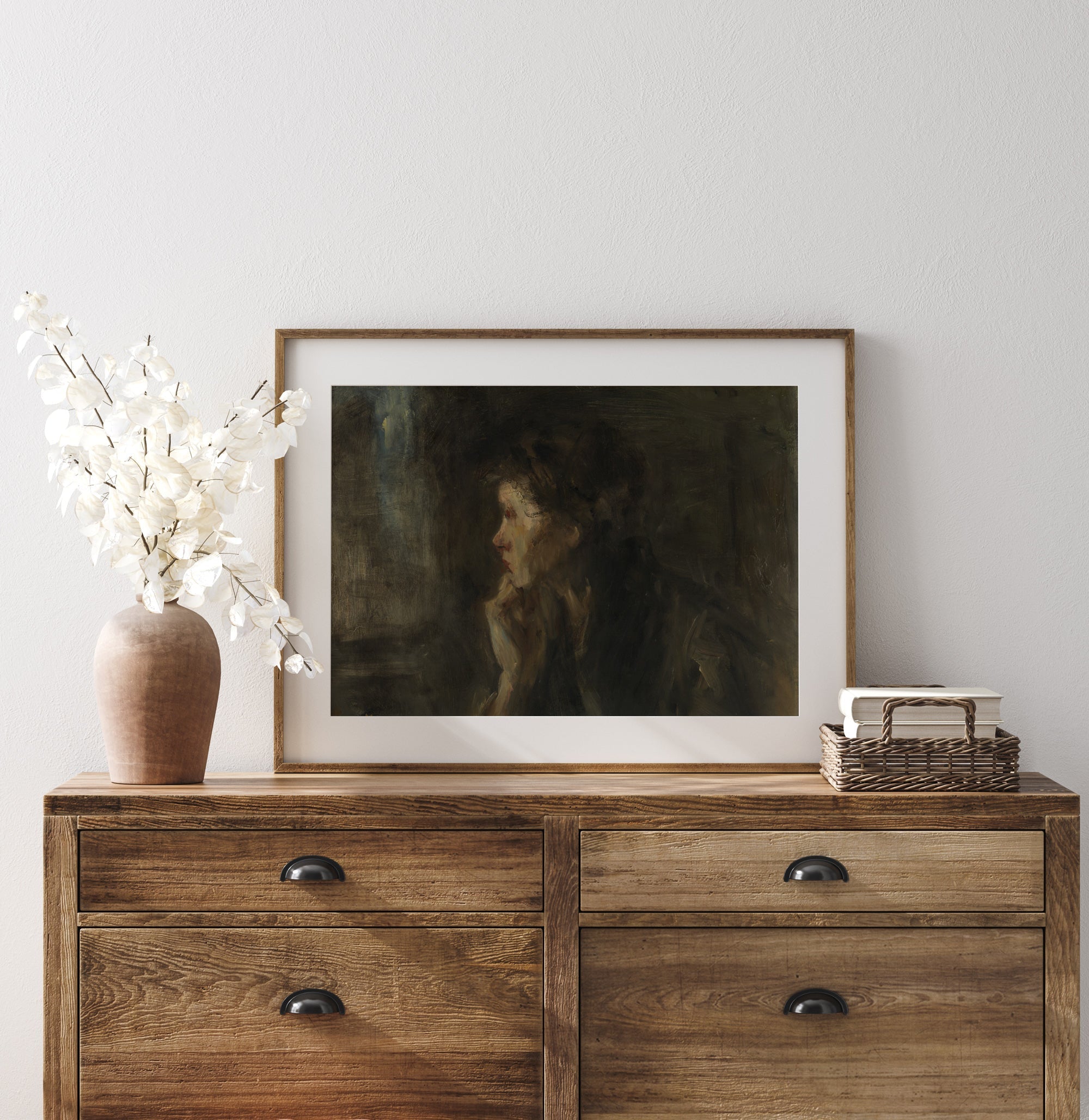 The thinker - Vintage European Portrait in Warm Tones - Hartsholme Prints