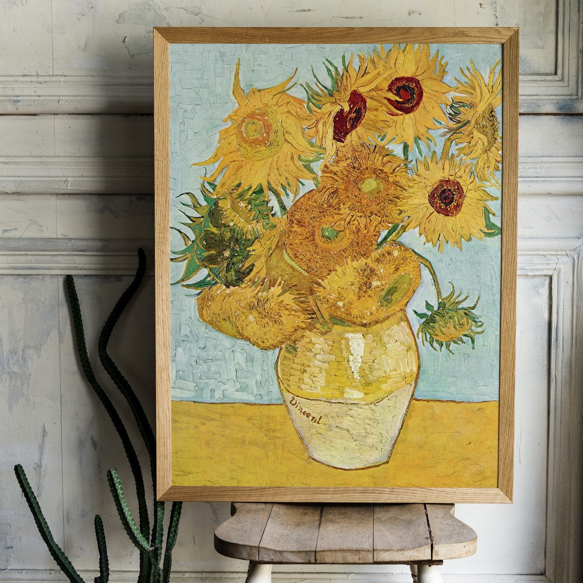 Vase with Twelve Sunflowers - Hartsholme Prints