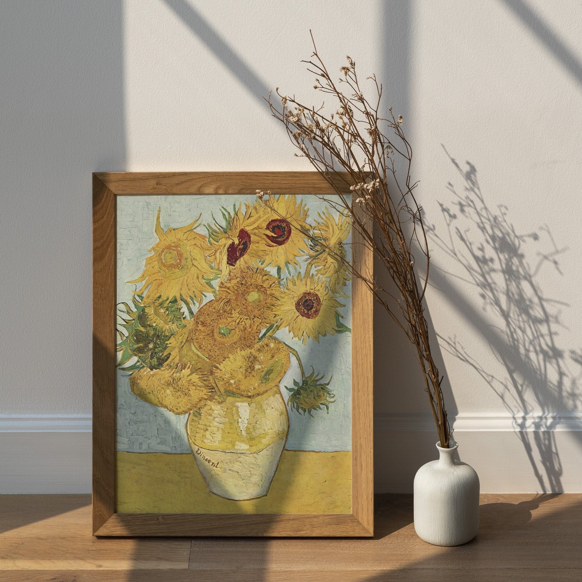Vase with Twelve Sunflowers - Hartsholme Prints