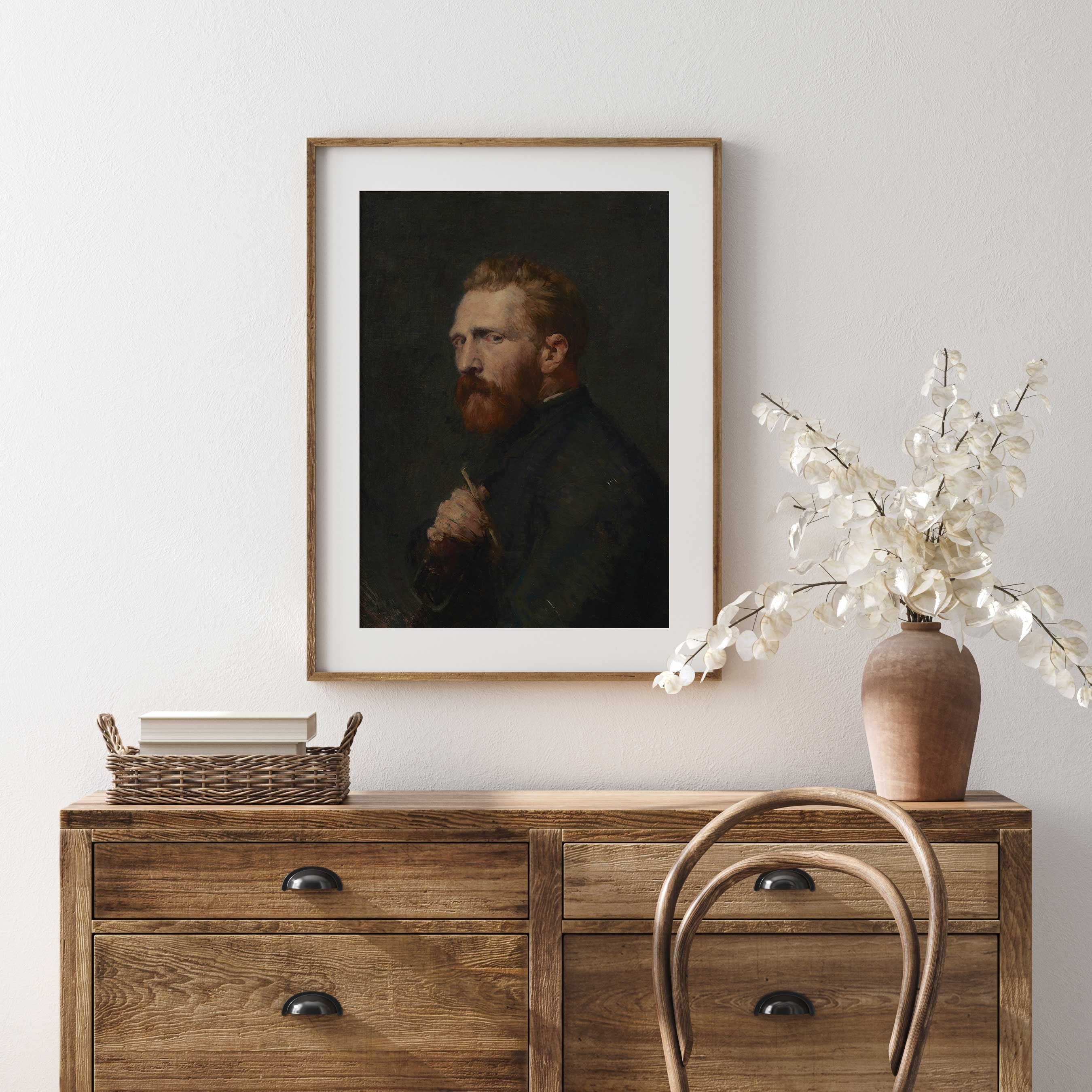Vincent Van Gogh Self Portrait, Vintage Male Portrait Print - Hartsholme Prints
