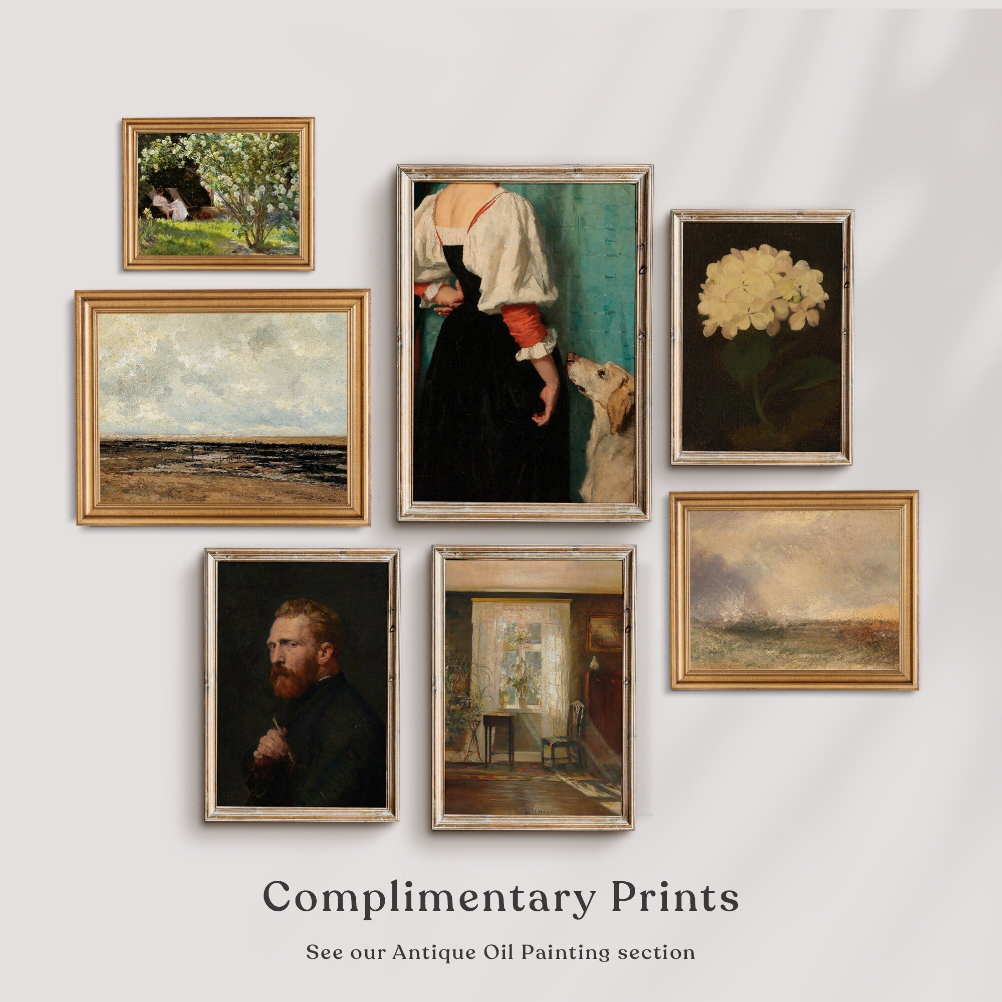 Vincent Van Gogh Self Portrait, Vintage Male Portrait Print - Hartsholme Prints