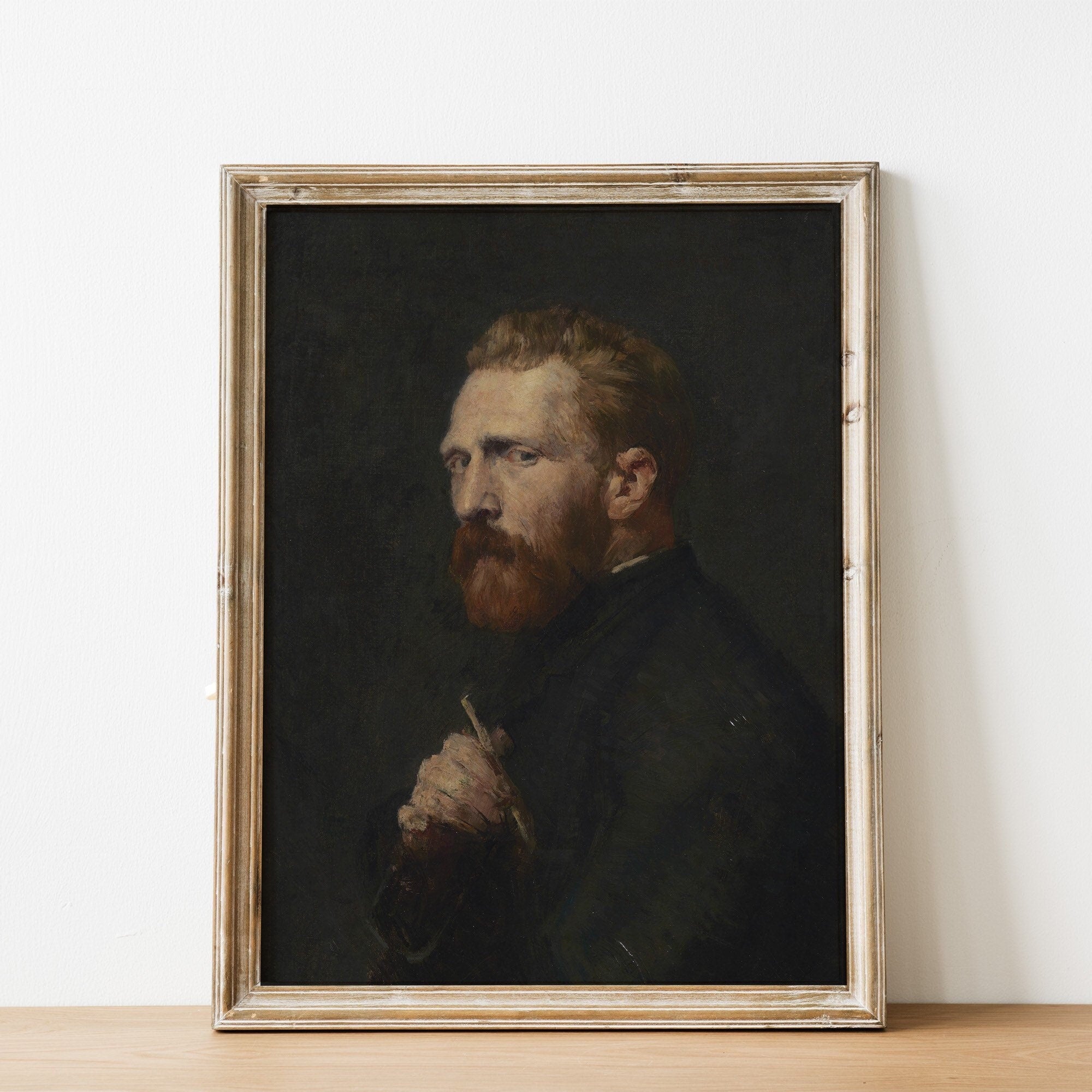 Vincent Van Gogh Self Portrait, Vintage Male Portrait Print - Hartsholme Prints