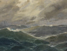 Vintage Coastal Landscape Print: Choppy Sea - Hartsholme Prints