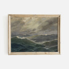 Vintage Coastal Landscape Print: Choppy Sea - Hartsholme Prints