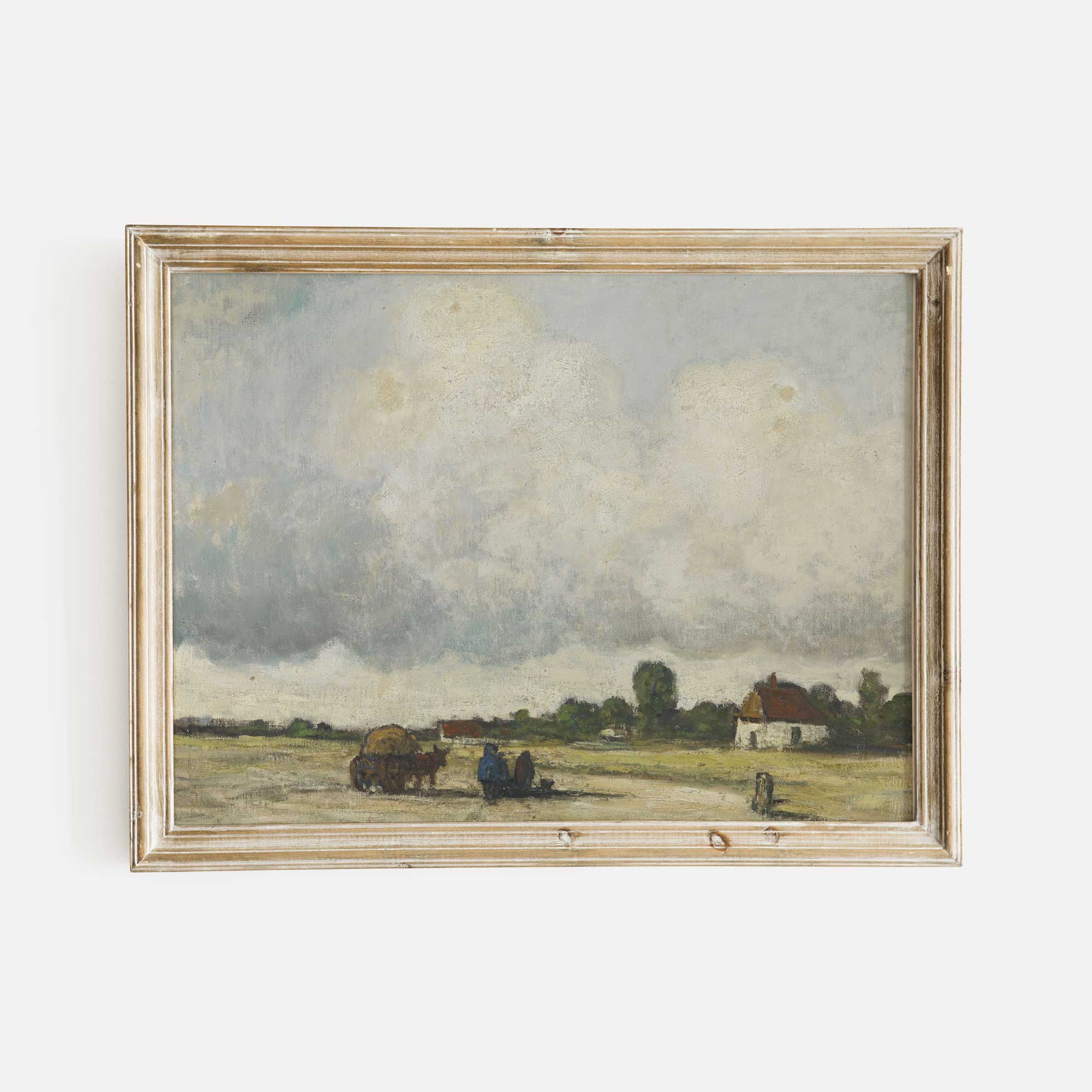 Vintage Country Field Landscape Print - Hartsholme Prints