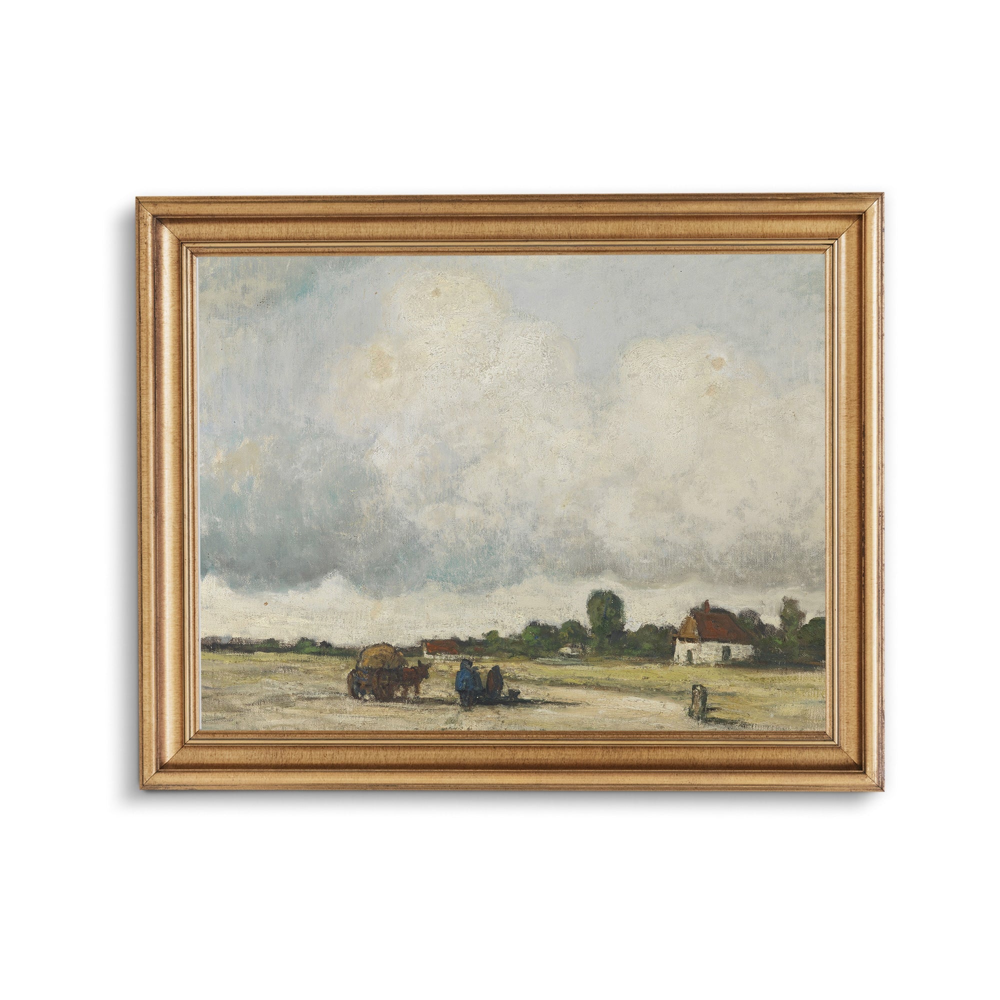 Vintage Country Field Landscape Print - Hartsholme Prints